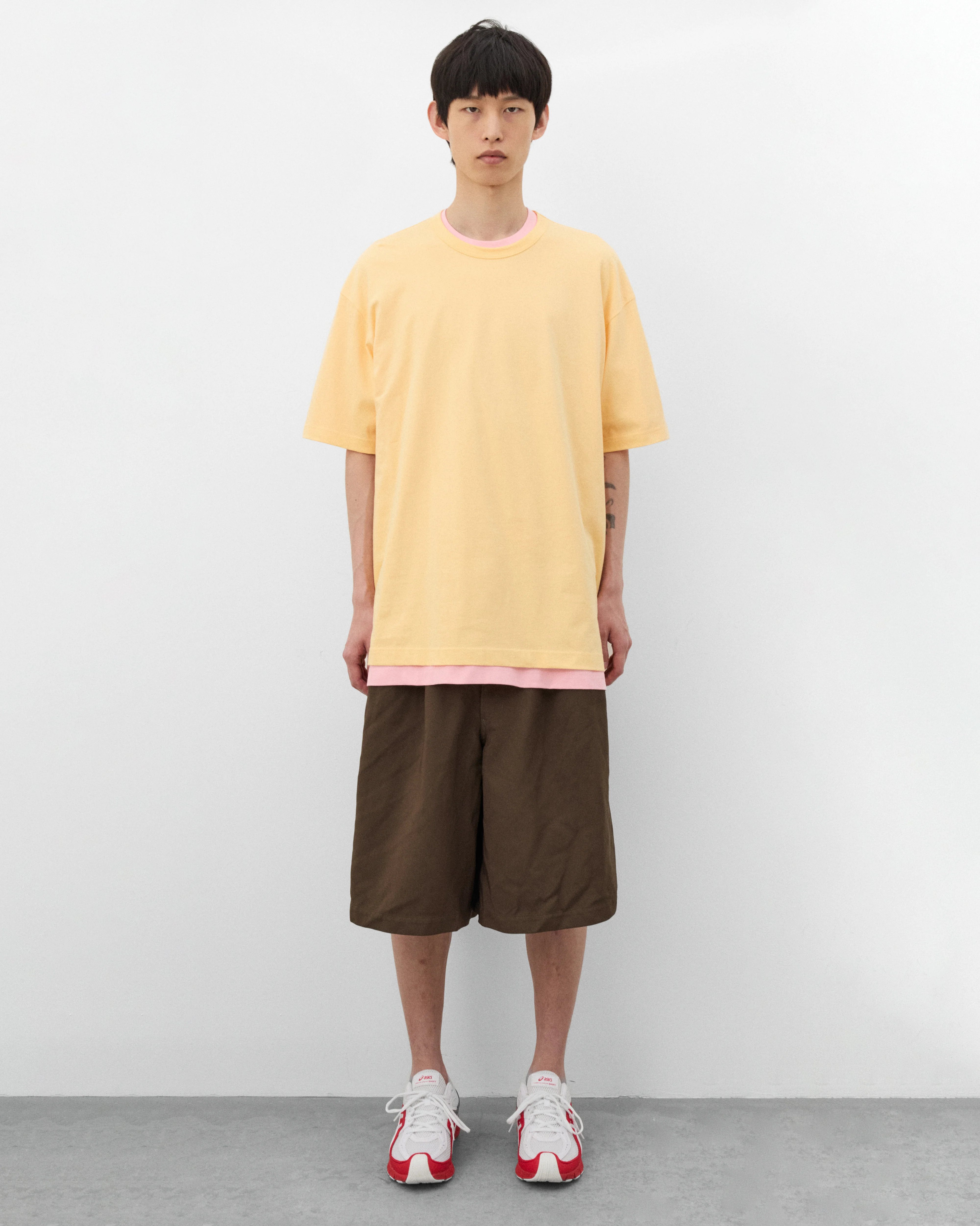 CDG Shirt - Men's Back Logo T-Shirt - (Yellow) - Image 6