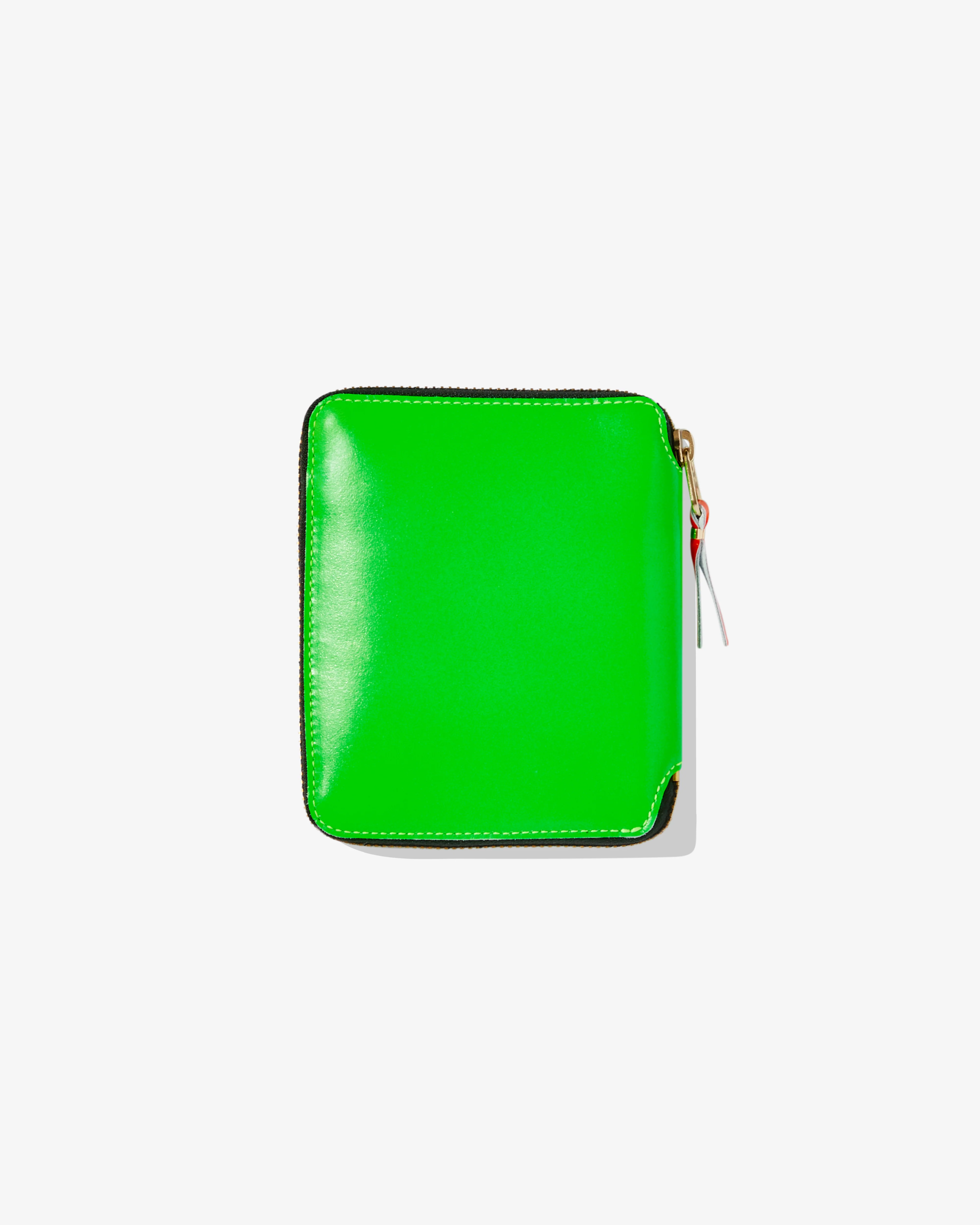 CDG Wallet - Super Fluo Full Zip Around Wallet - (Green SA2100SF) - Image 2