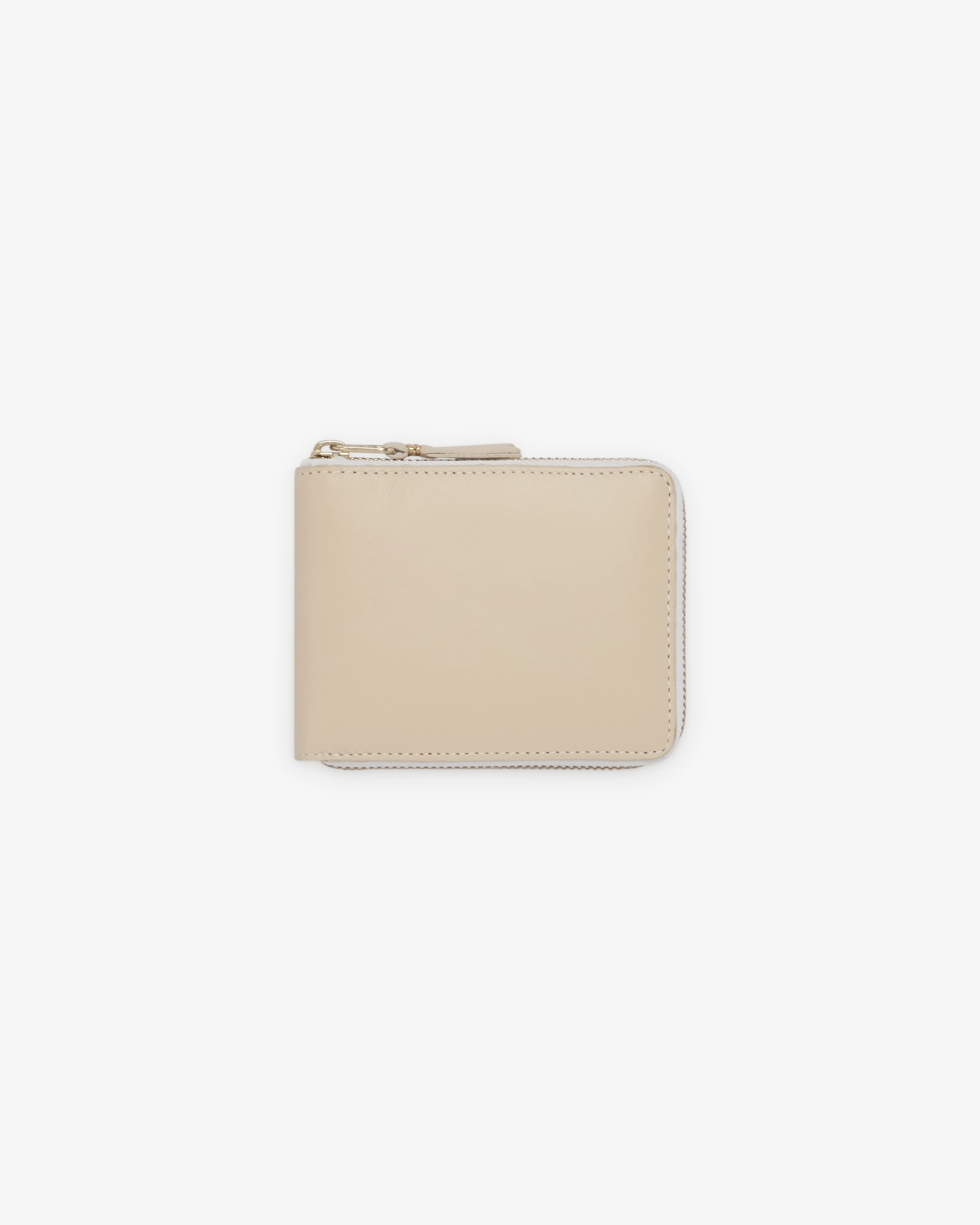 CDG Wallet - Classic Leather Line Full Zip Around Wallet - (SA7100 Ecru)