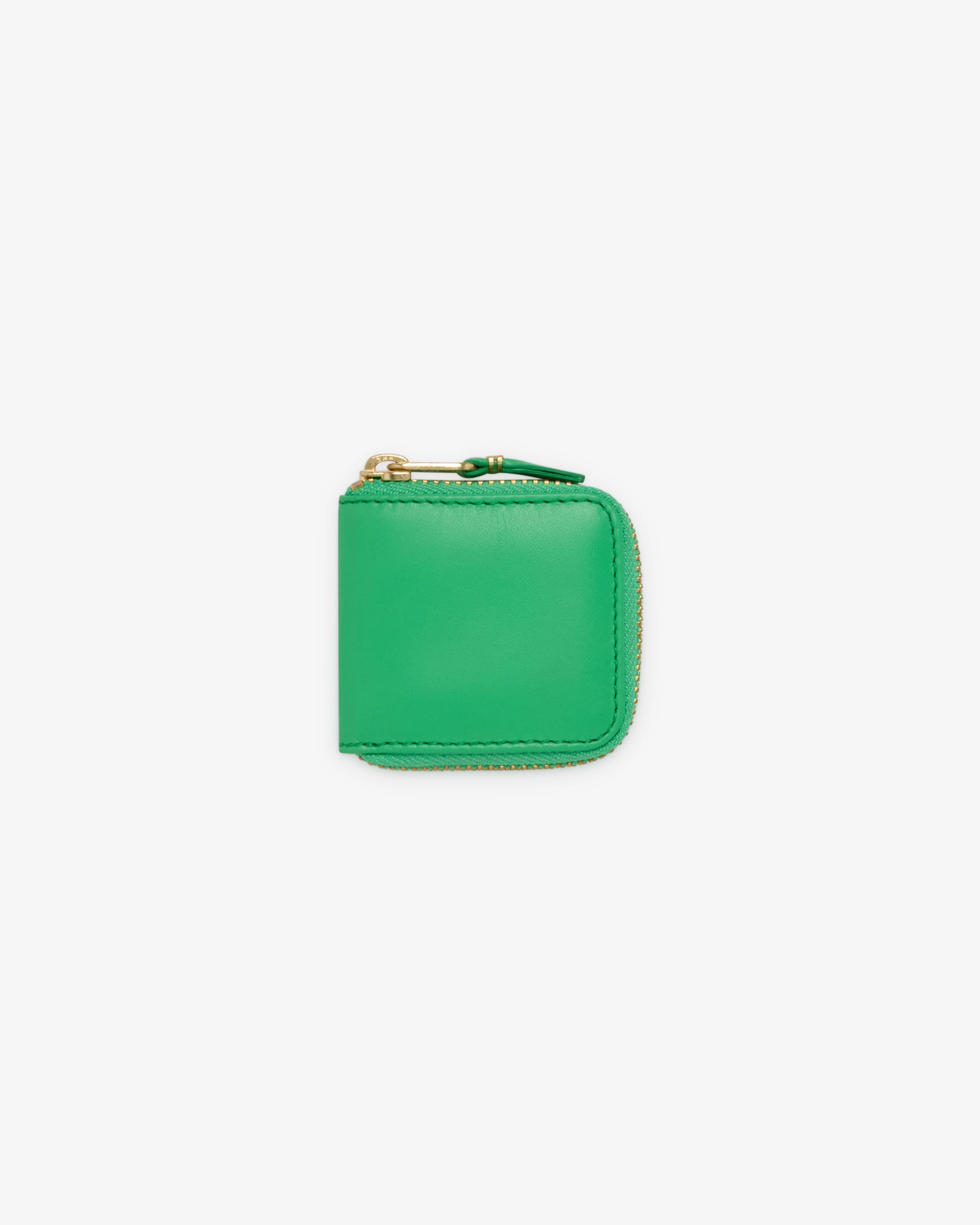 CDG Wallet - Colour Leather Line Small Zip Around Wallet  - (SA4100C Green)