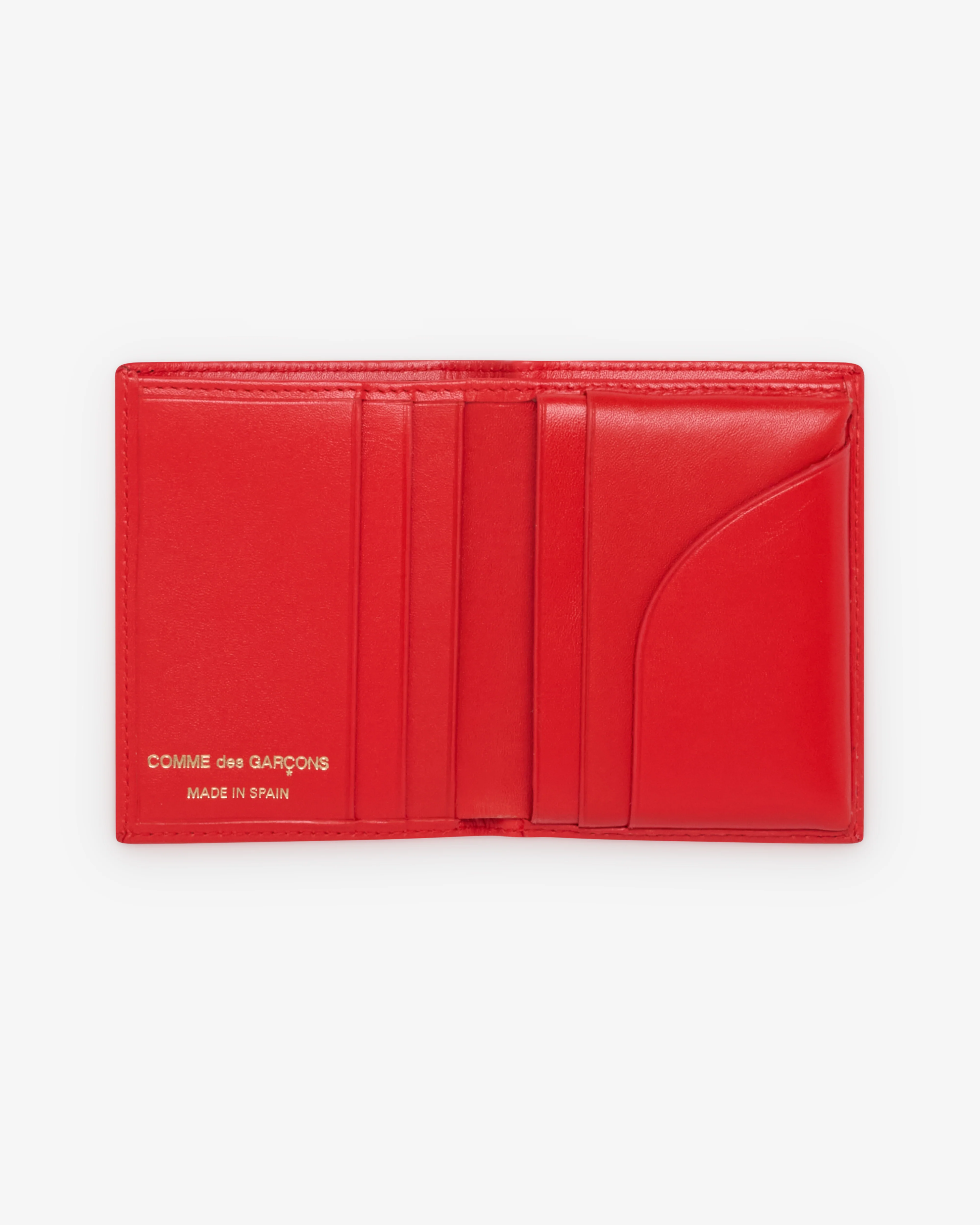 CDG Wallet - Colour Leather Line Bifold Wallet - (SA0641C Orange) - Image 2