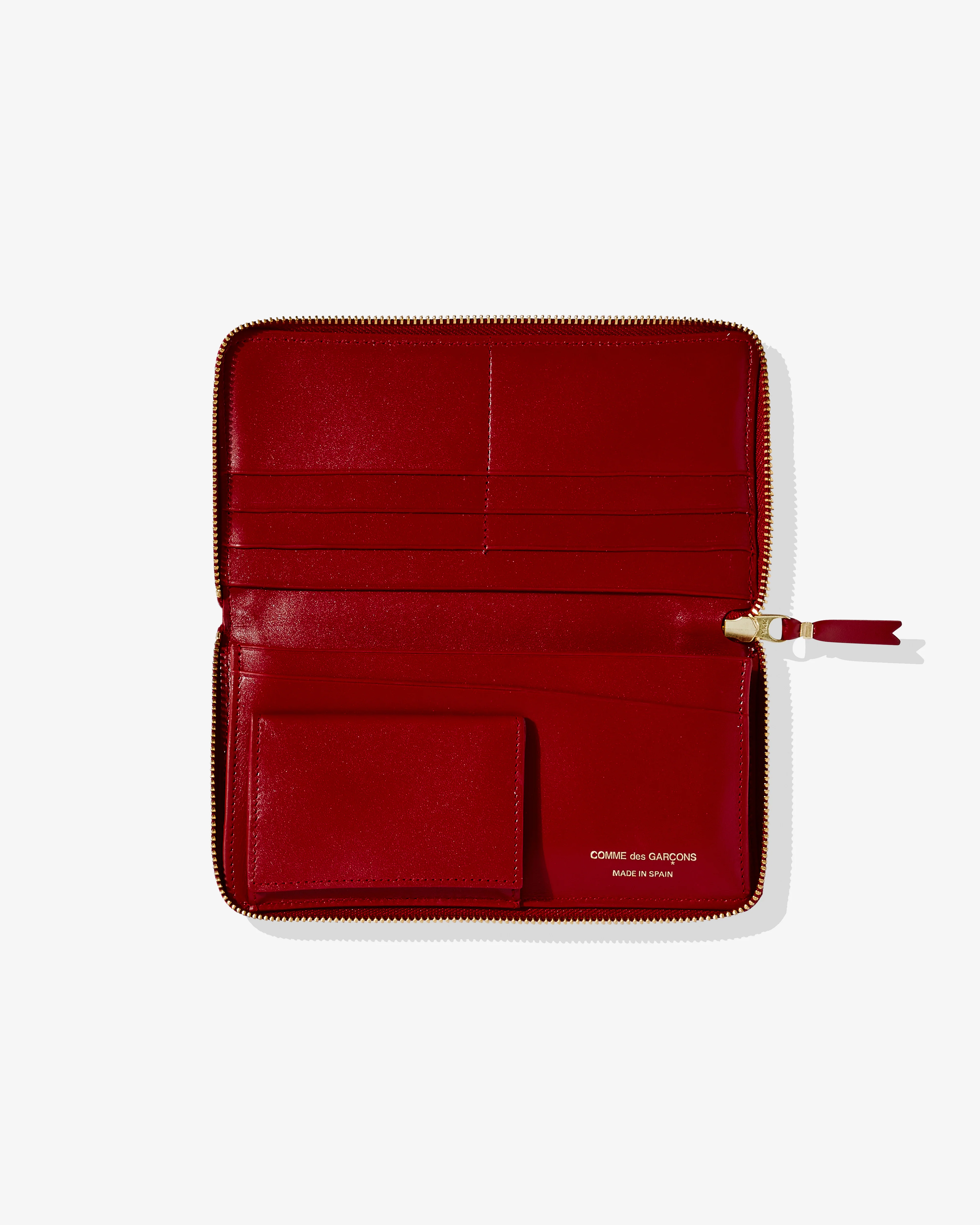 CDG Wallet - Classic Colour Zip Around Wallet - (Red SA0110) - Image 3