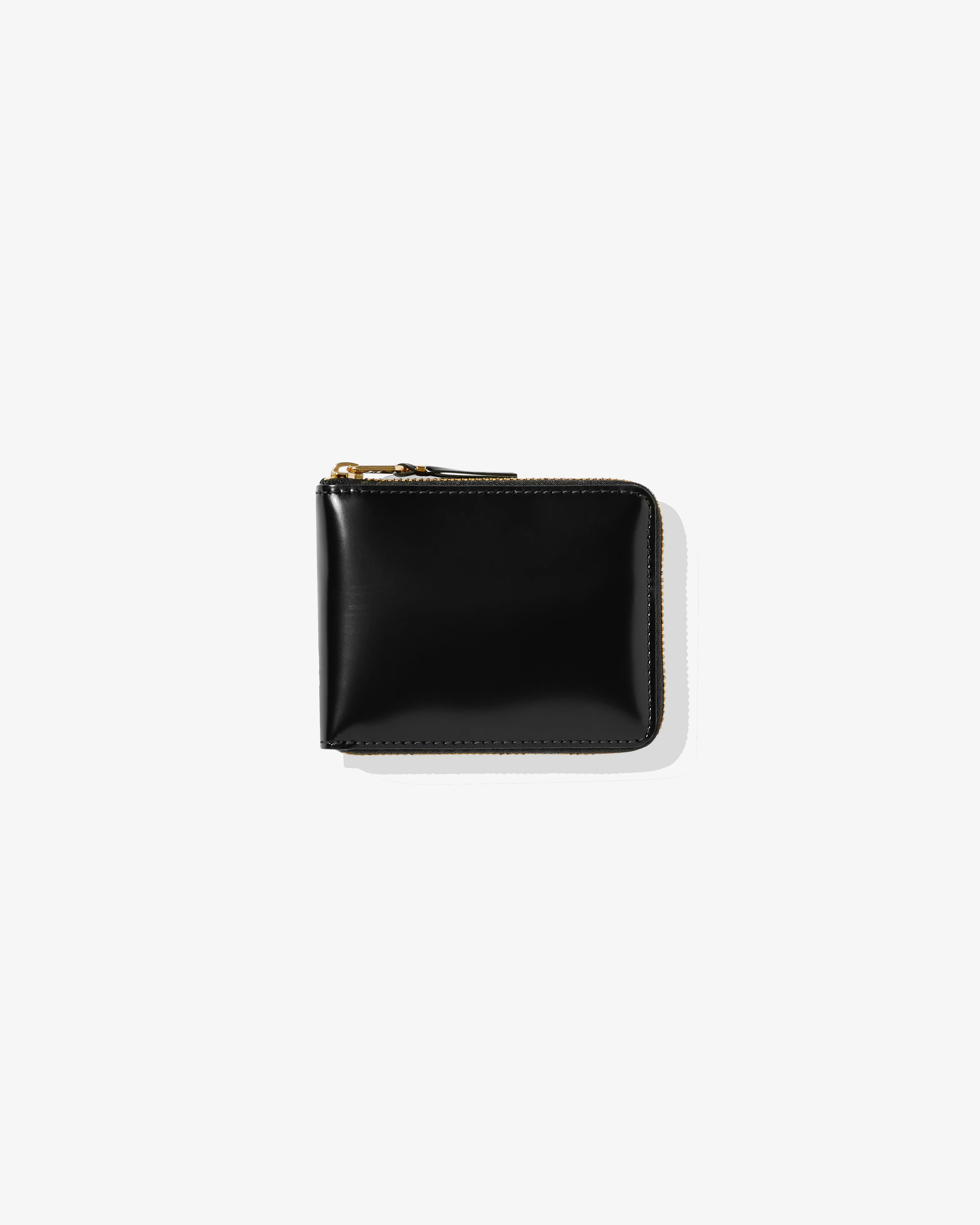 CDG Wallet - Mirror Inside Full Zip Around Wallet - (Black/Gold SA7100MI)