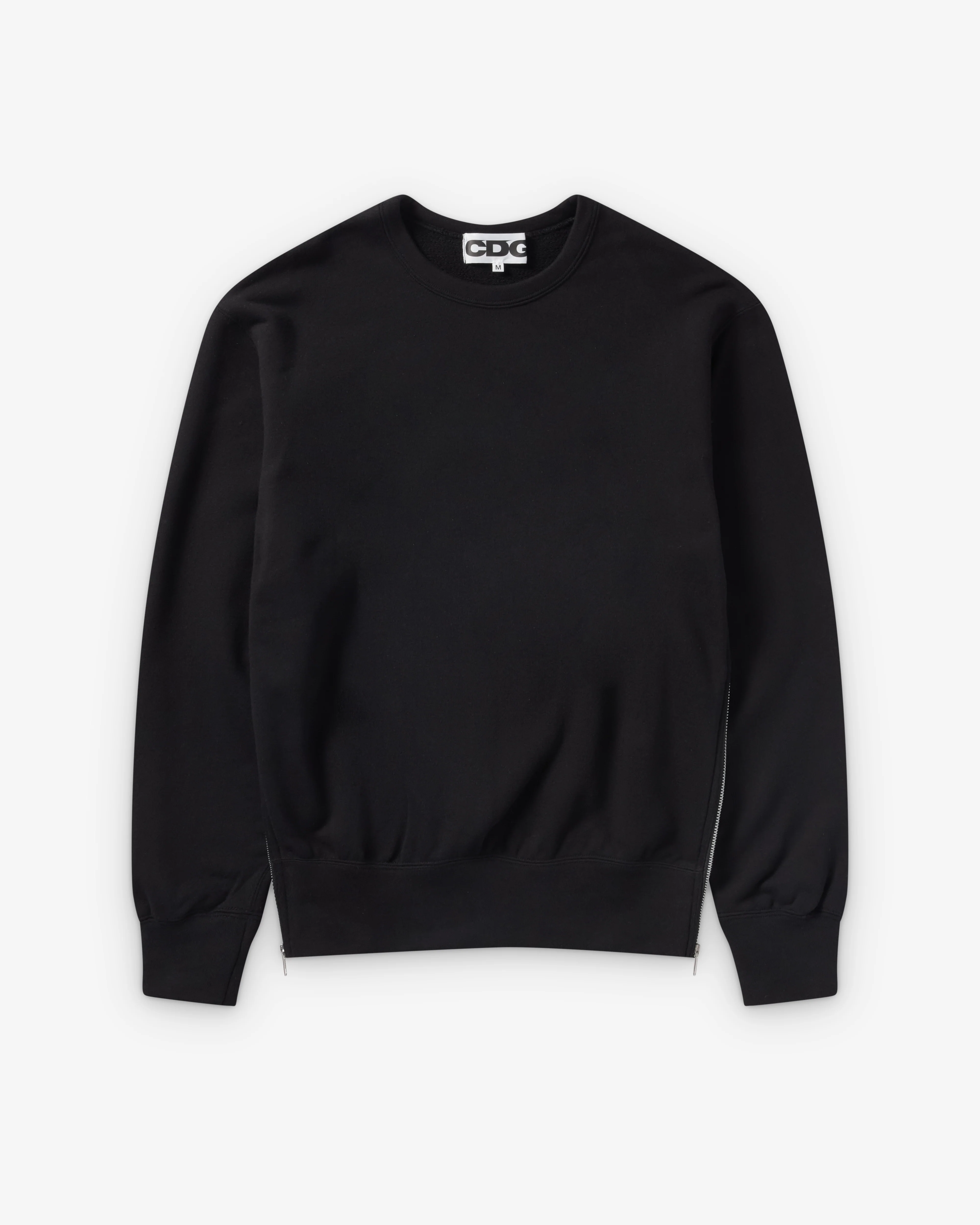 CDG - Crewneck Sweatshirt With Zip - (Black)