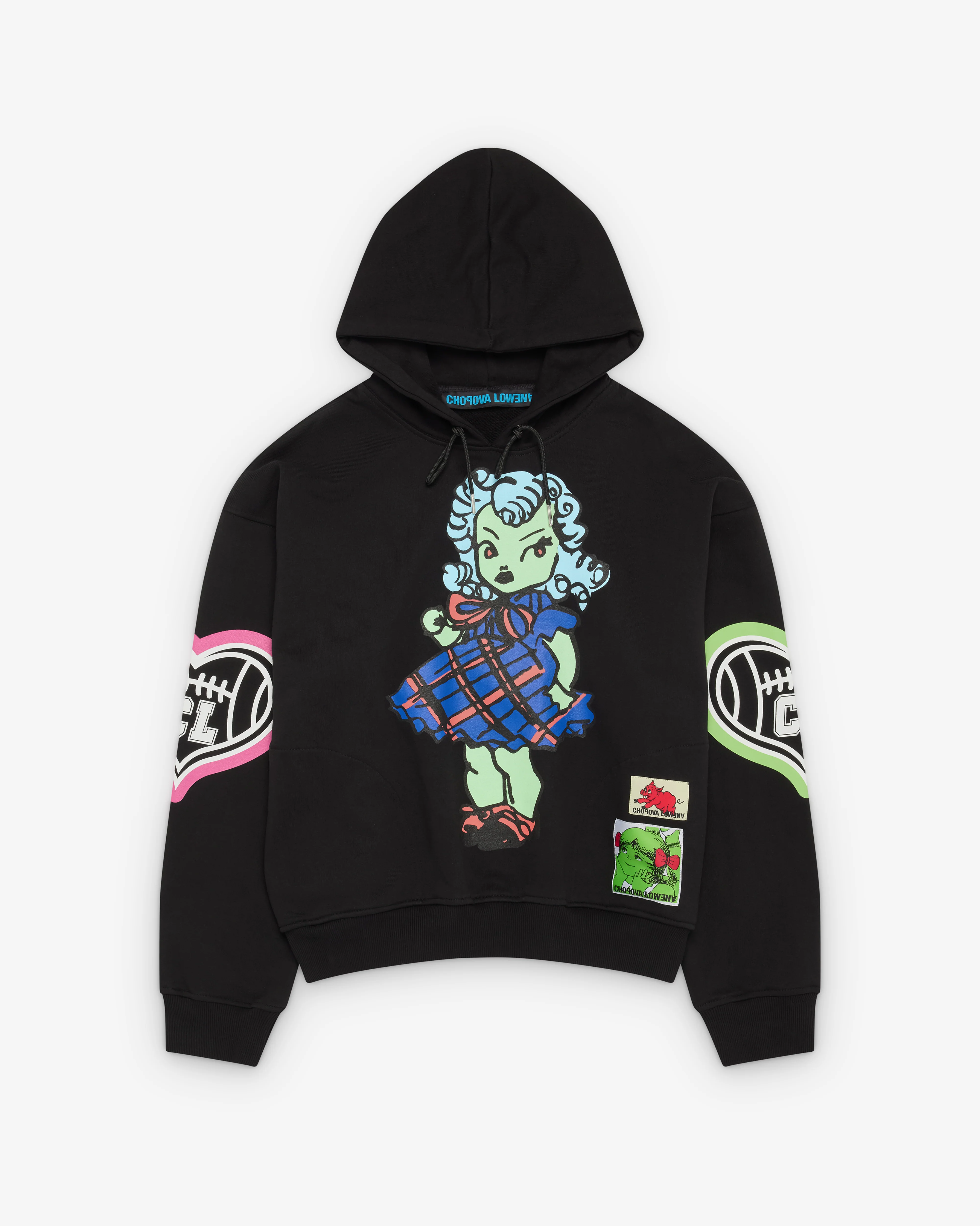 Chopova Lowena - Women's Cry Baby Hoodie - (Black/Multi)