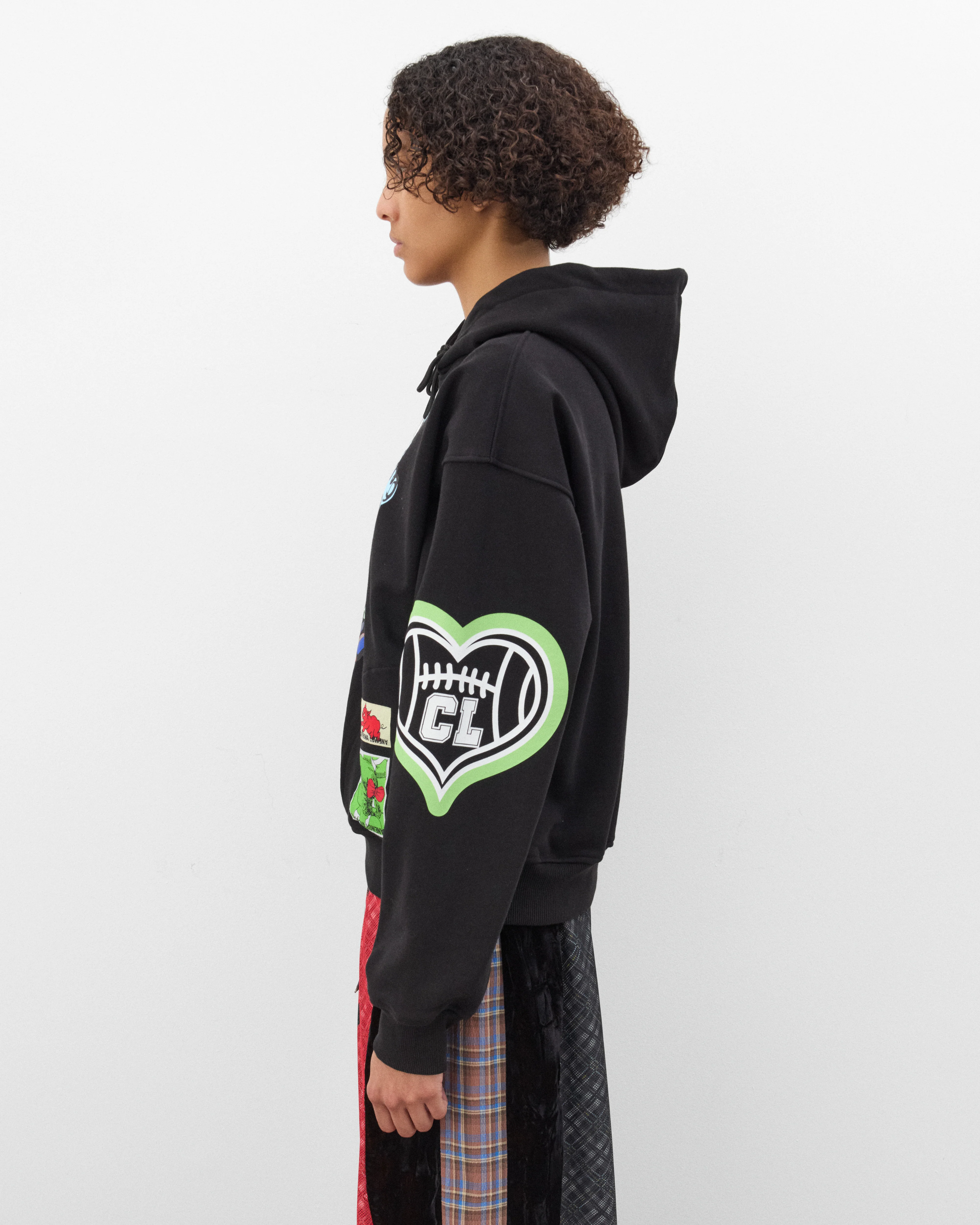 Chopova Lowena - Women's Cry Baby Hoodie - (Black/Multi) - Image 4