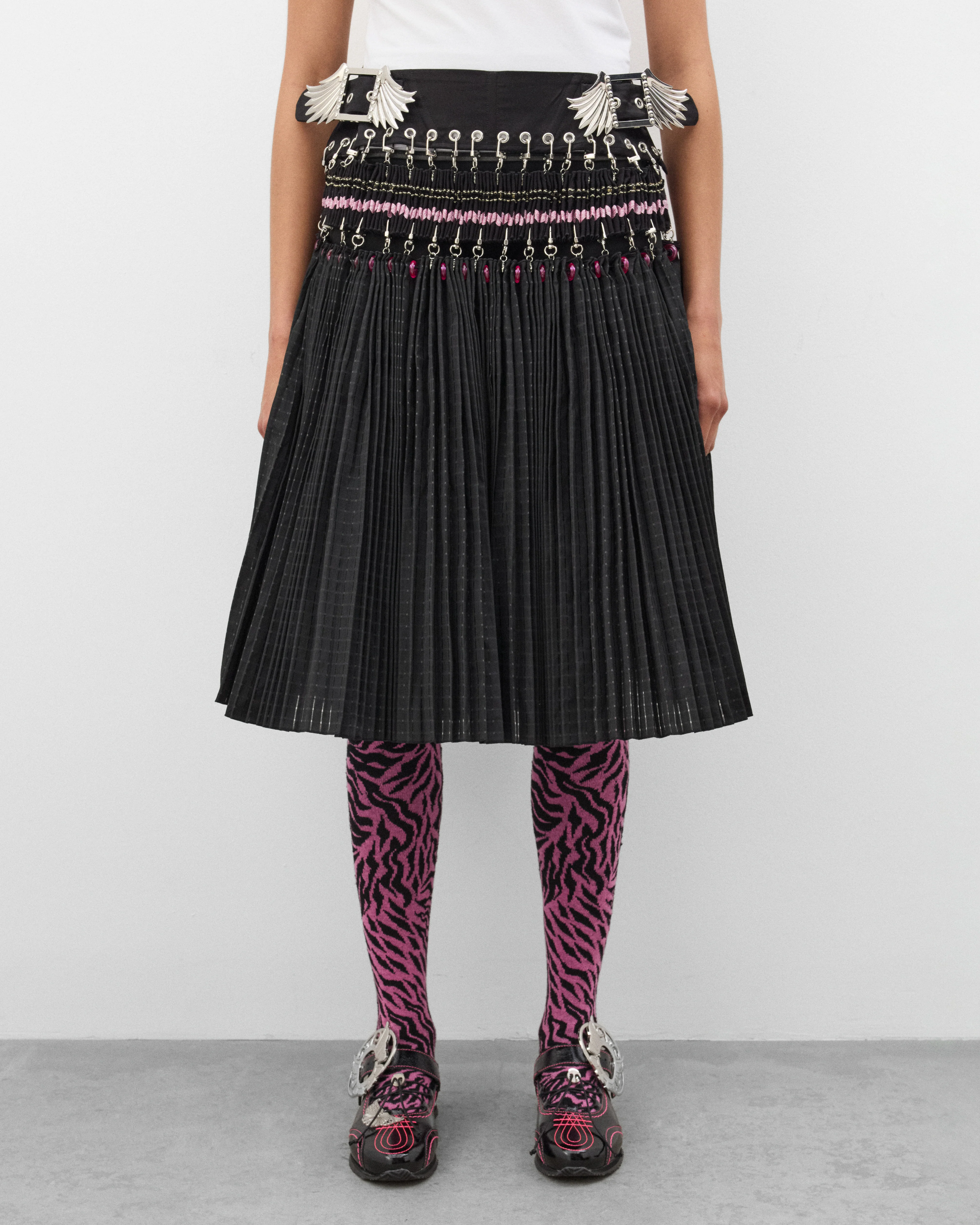 Chopova Lowena - Women's Arabesque Knee Skirt - (Black) - Image 3