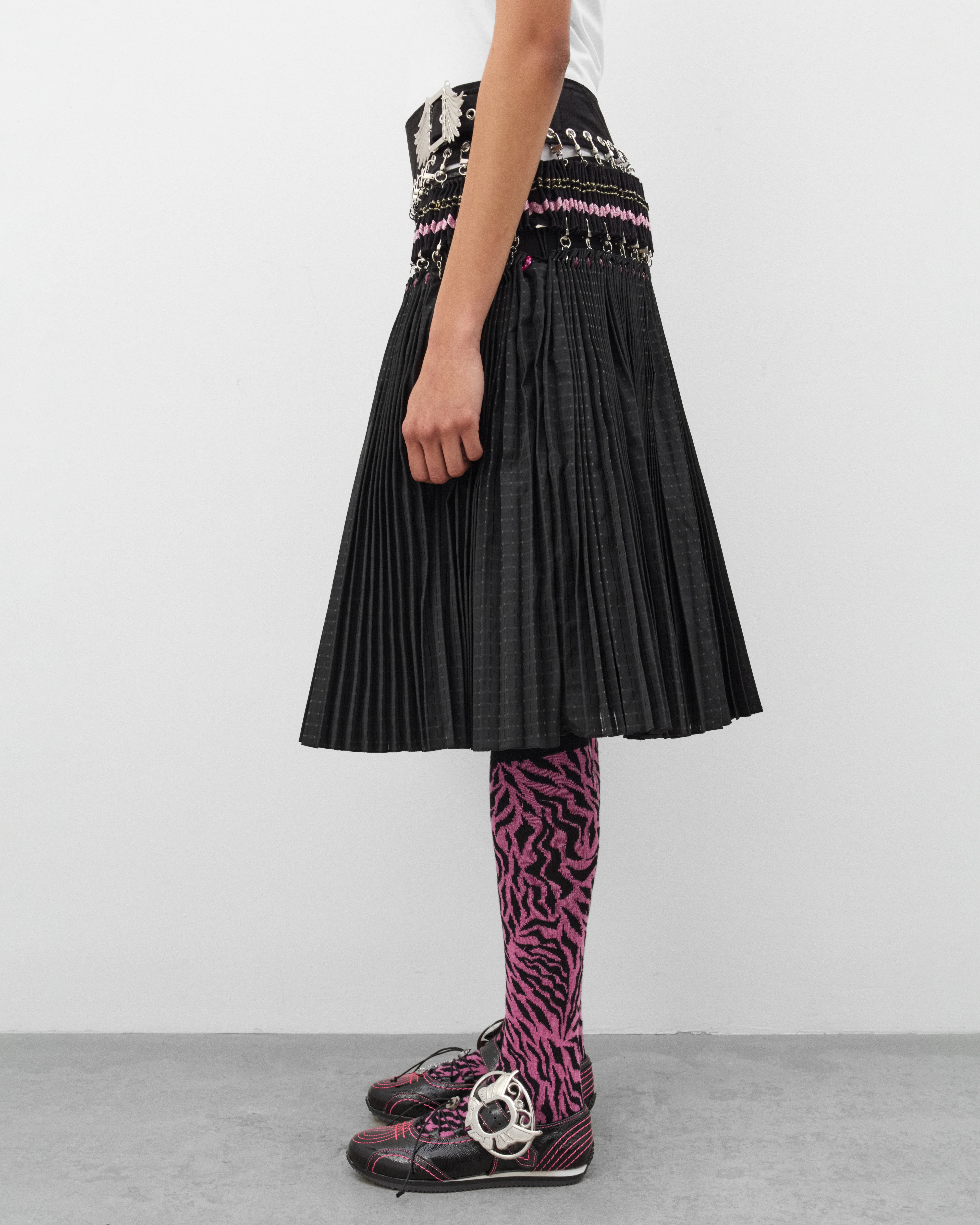 Chopova Lowena - Women's Arabesque Knee Skirt - (Black) - Image 4