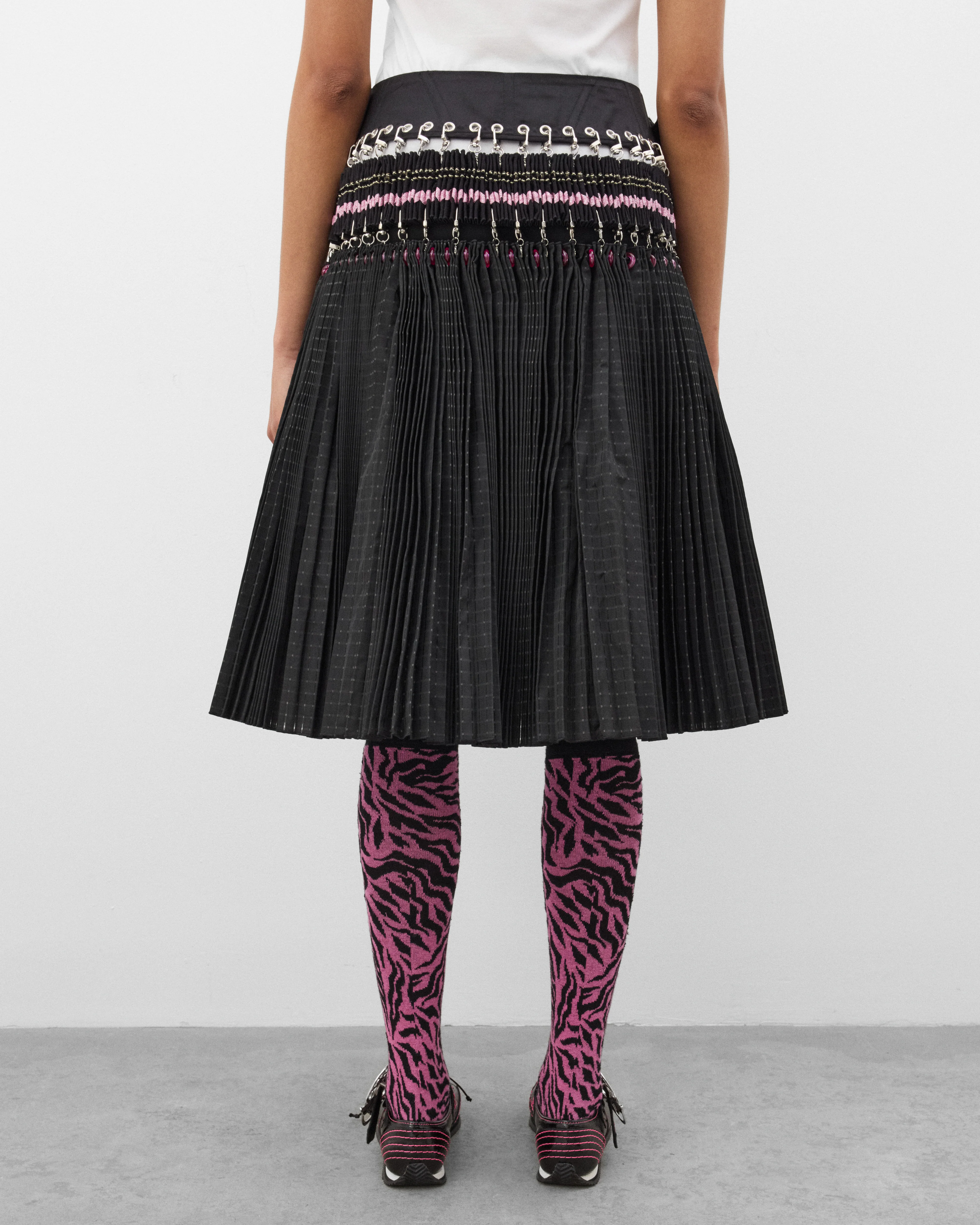 Chopova Lowena - Women's Arabesque Knee Skirt - (Black) - Image 5