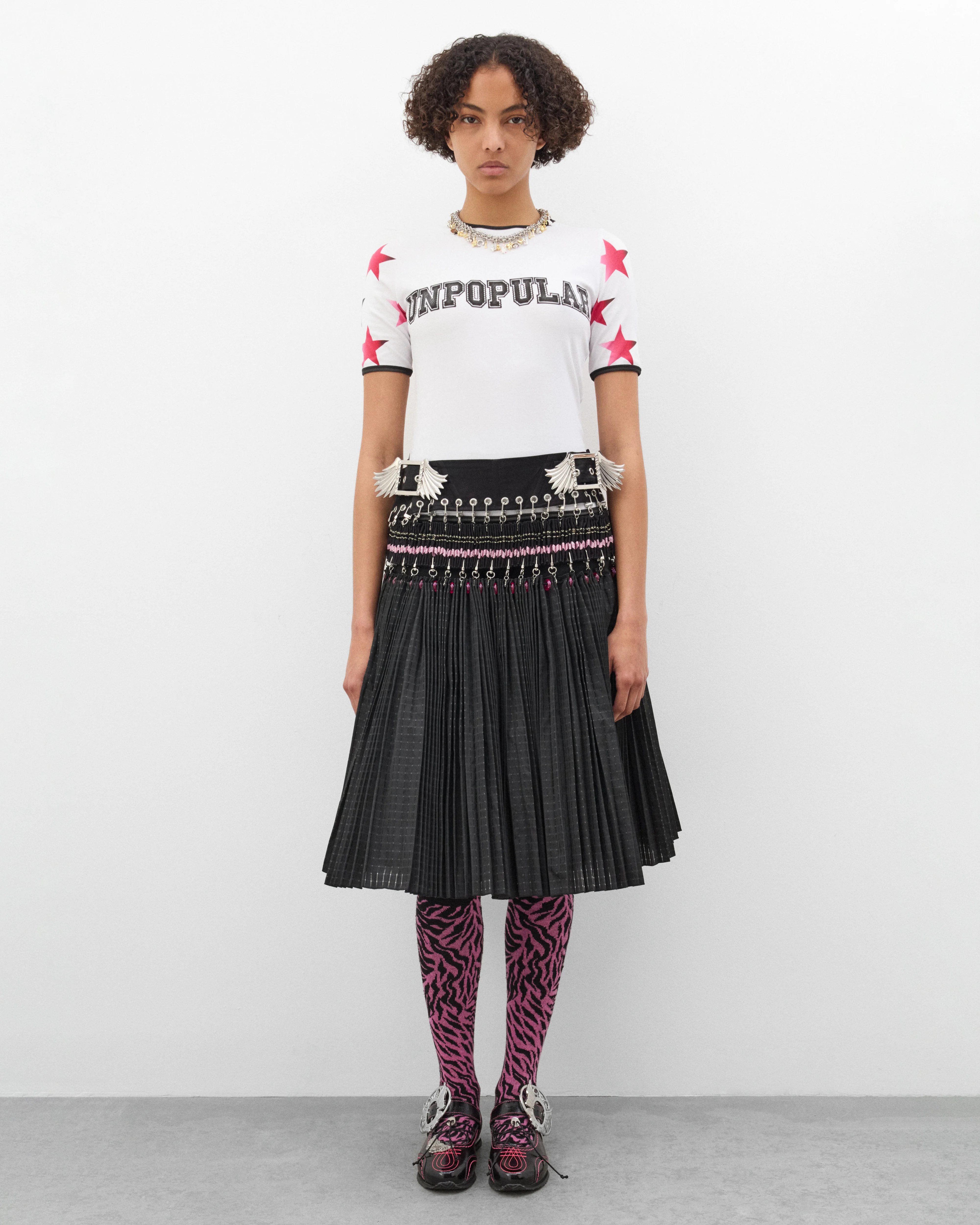 Chopova Lowena - Women's Arabesque Knee Skirt - (Black) - Image 7