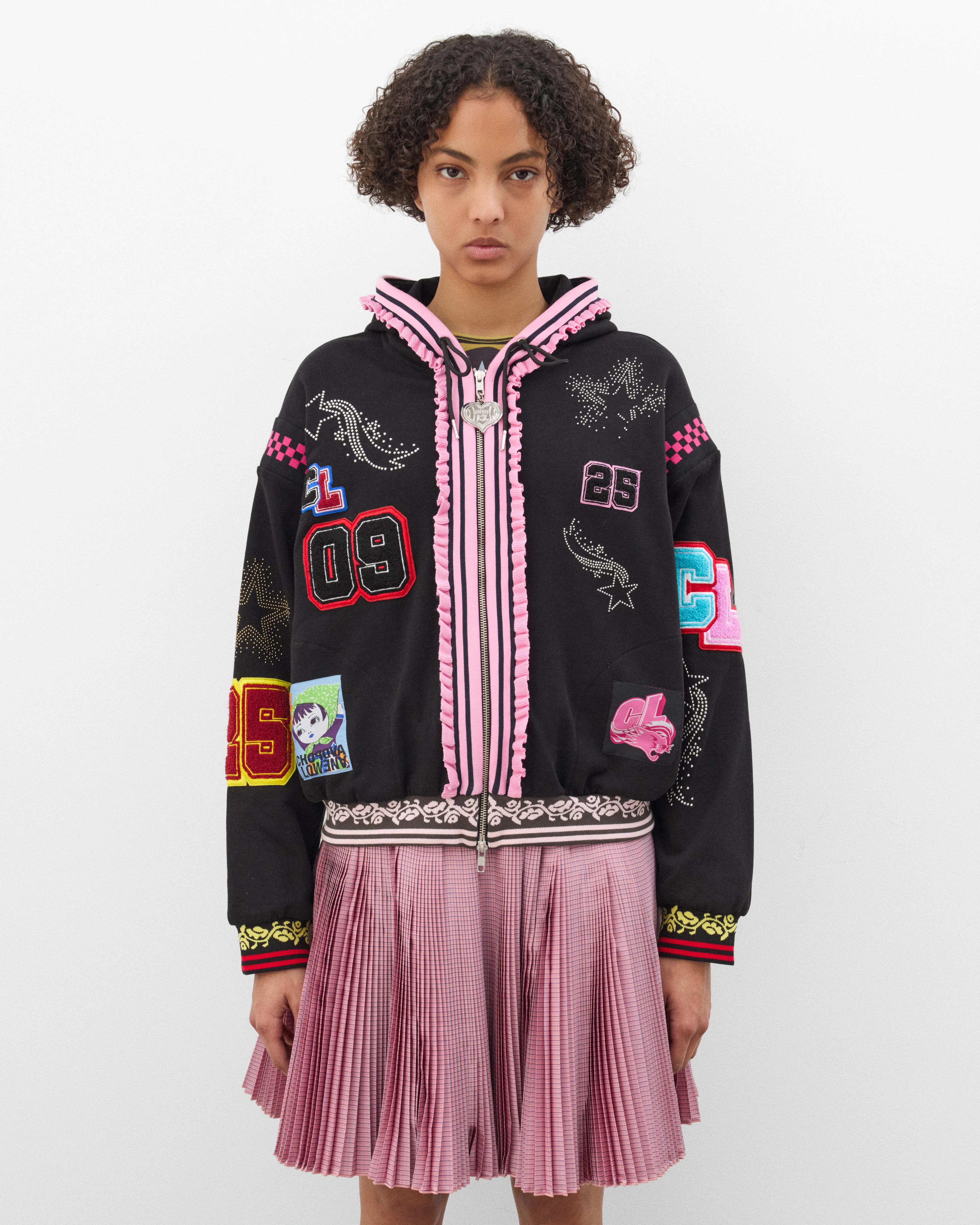 Chopova Lowena - Women's Wolfpack Hoodie - (Black/Multi) - Image 3
