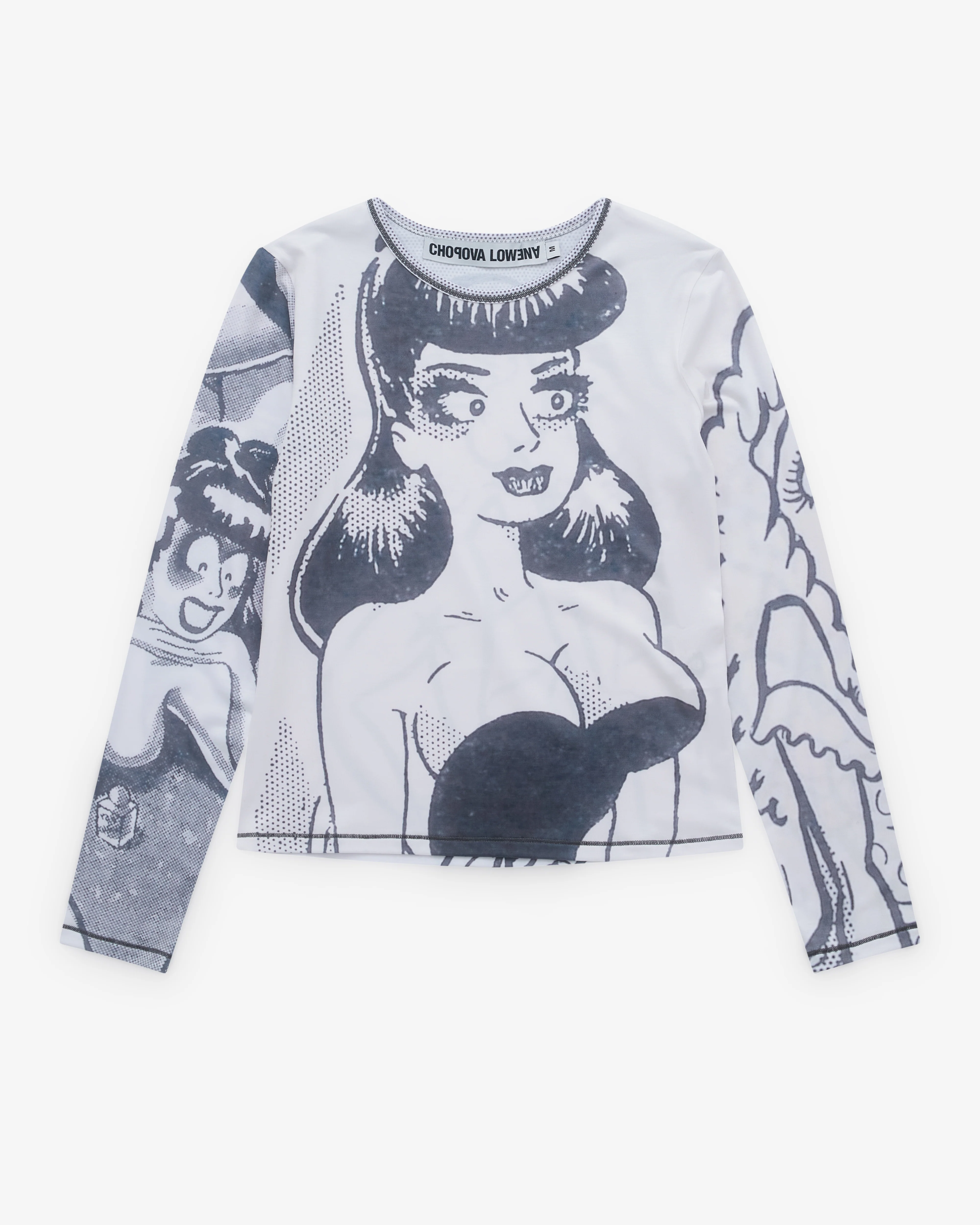 Chopova Lowena - Women’s Newsprint Jersey Top - (Multi)