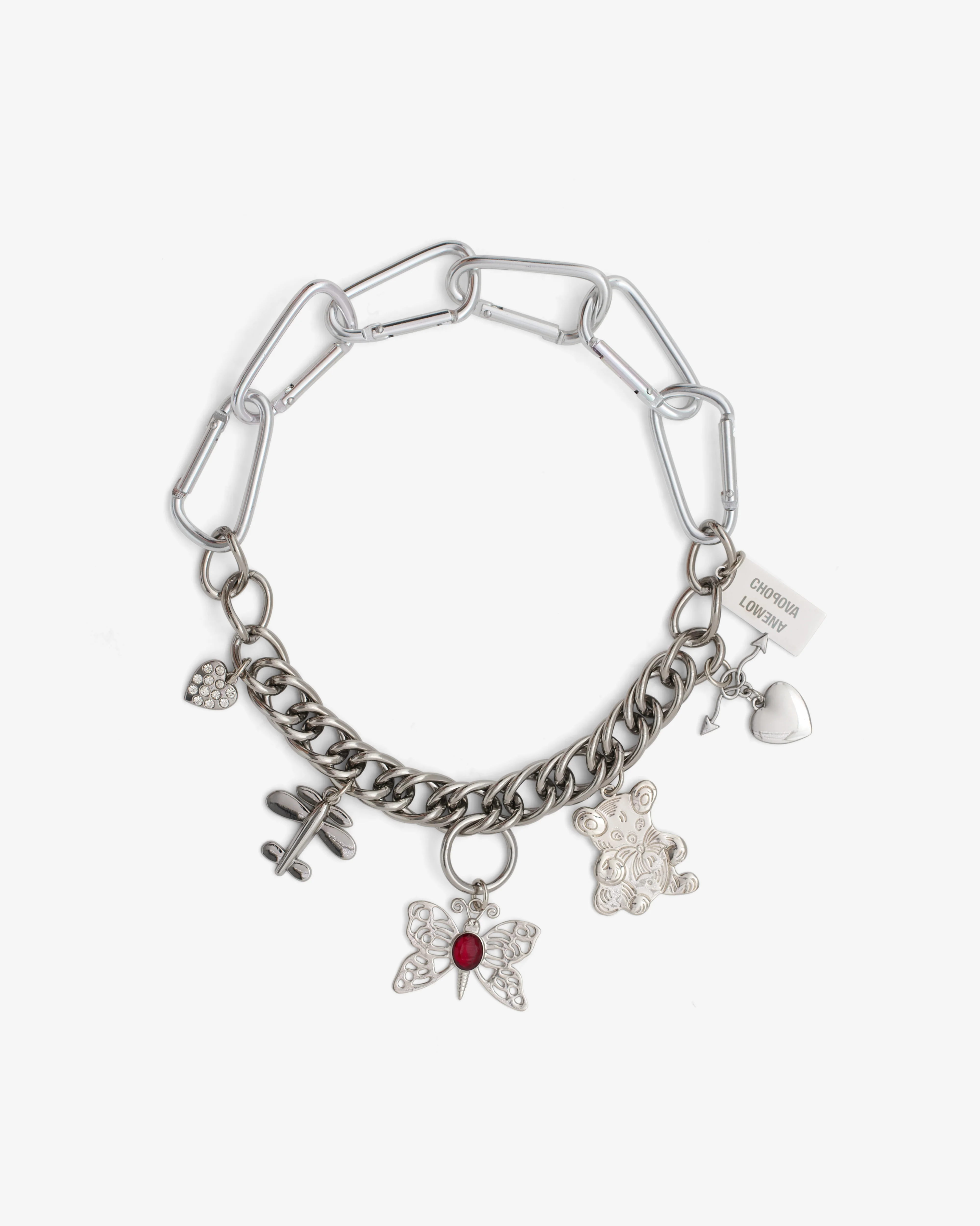 Chopova Lowena - Women’s Fly Little Bear Carabiner Necklace - (Silver)