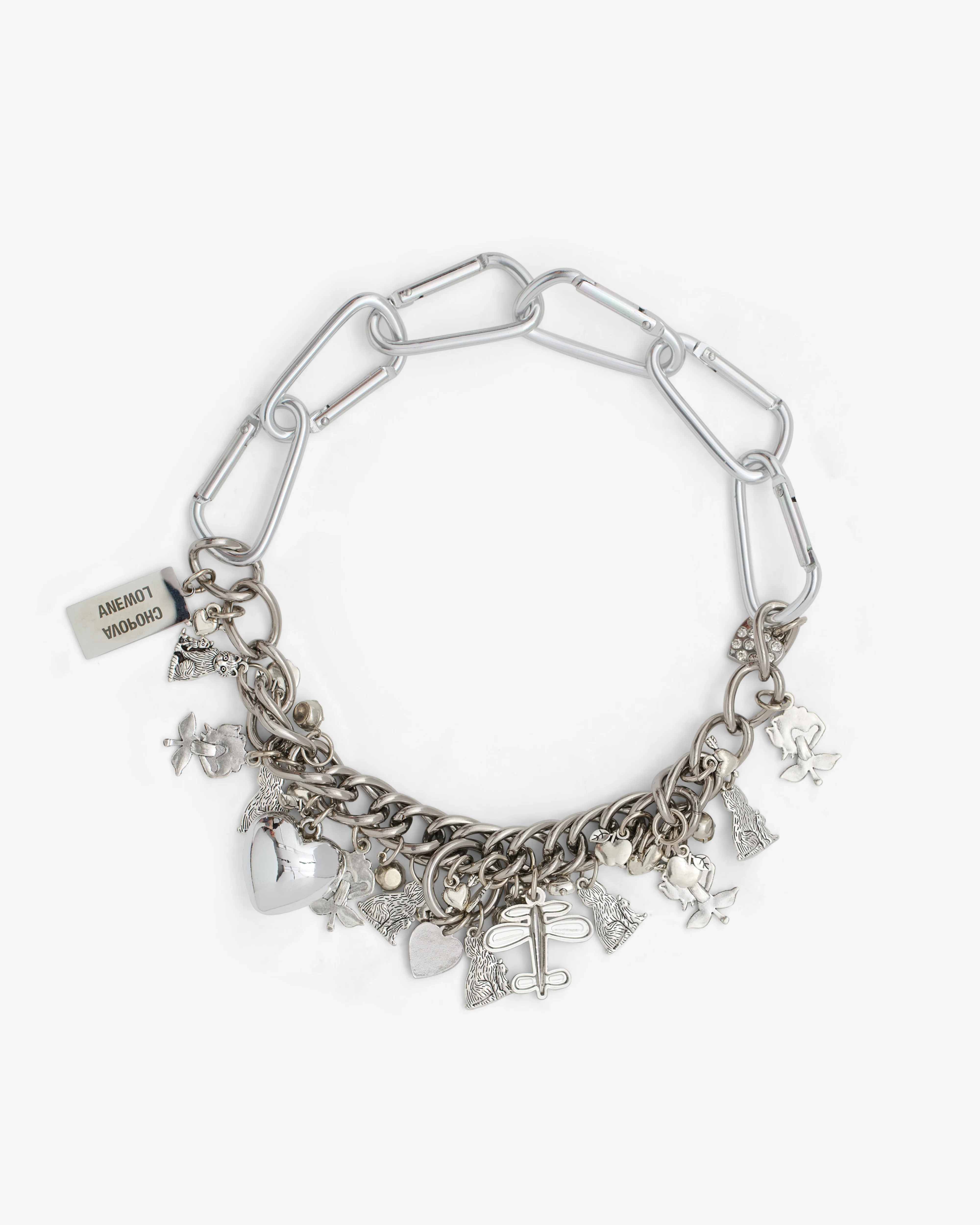 Chopova Lowena - Women’s Metal Crew Carabiner Necklace - (Silver)