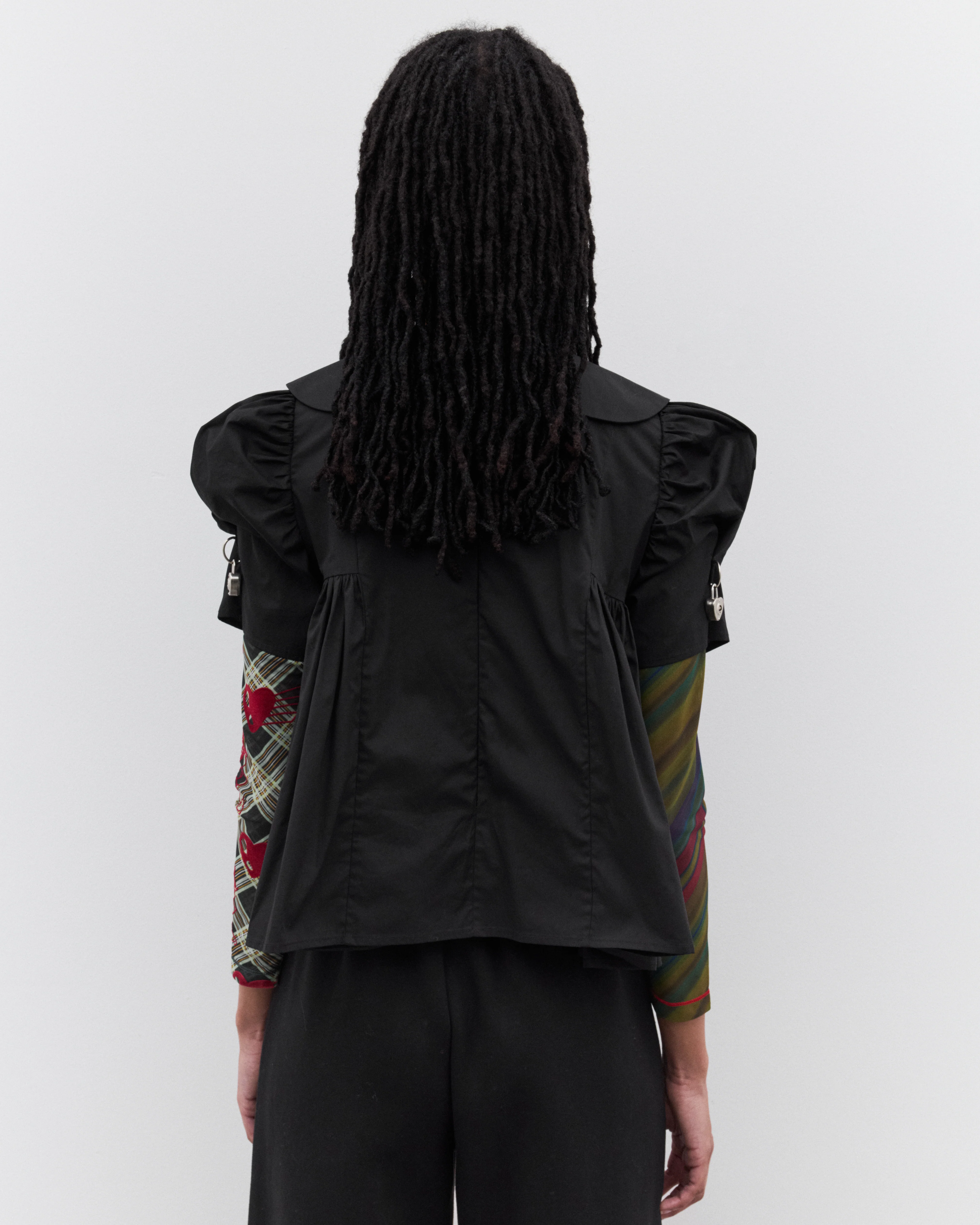 Chopova Lowena - Women’s Short Sleeve Blouse - (Black) - Image 5