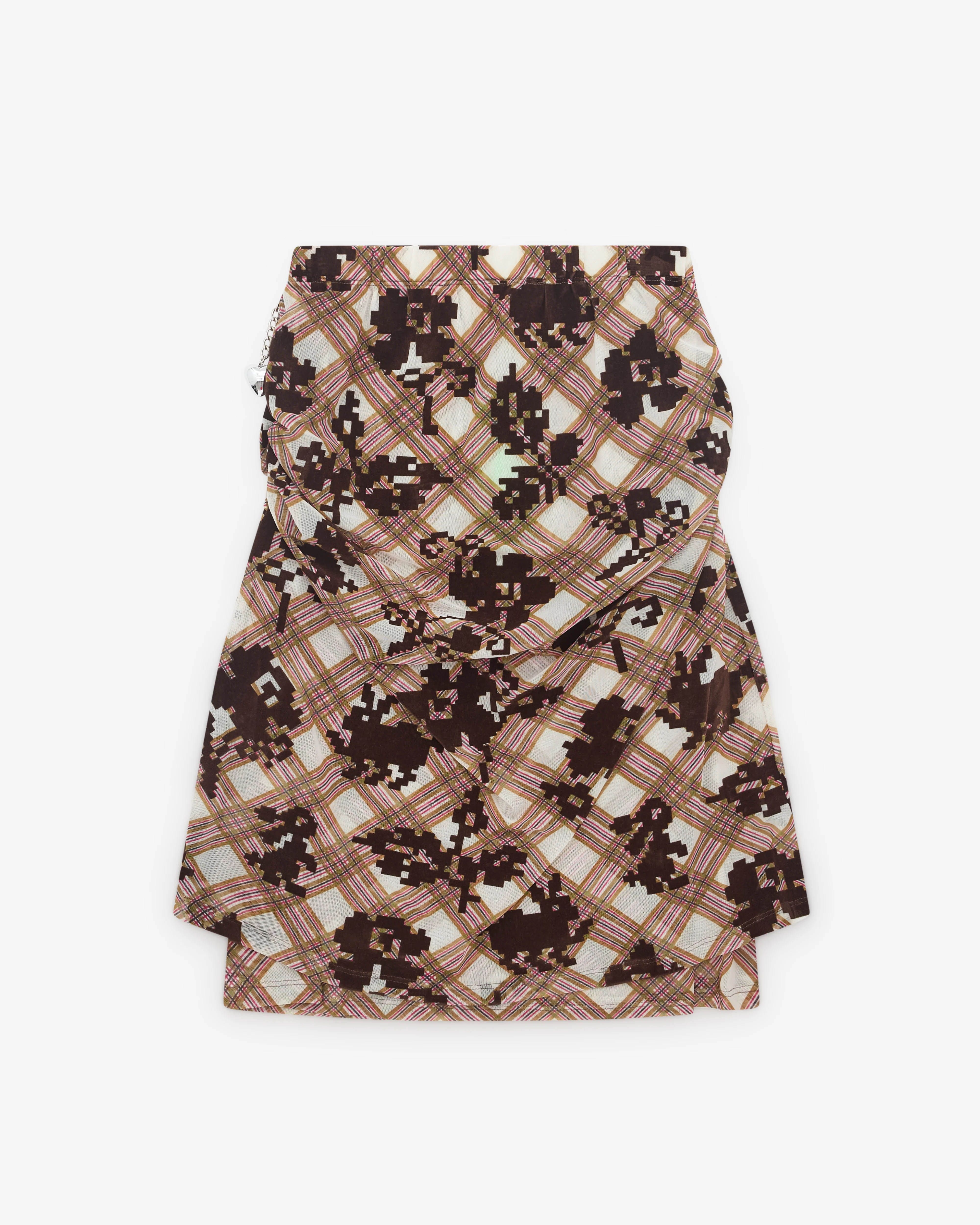 Chopova Lowena - Women’s Sonic Scape Mesh Skirt - (Brown) - Image 2