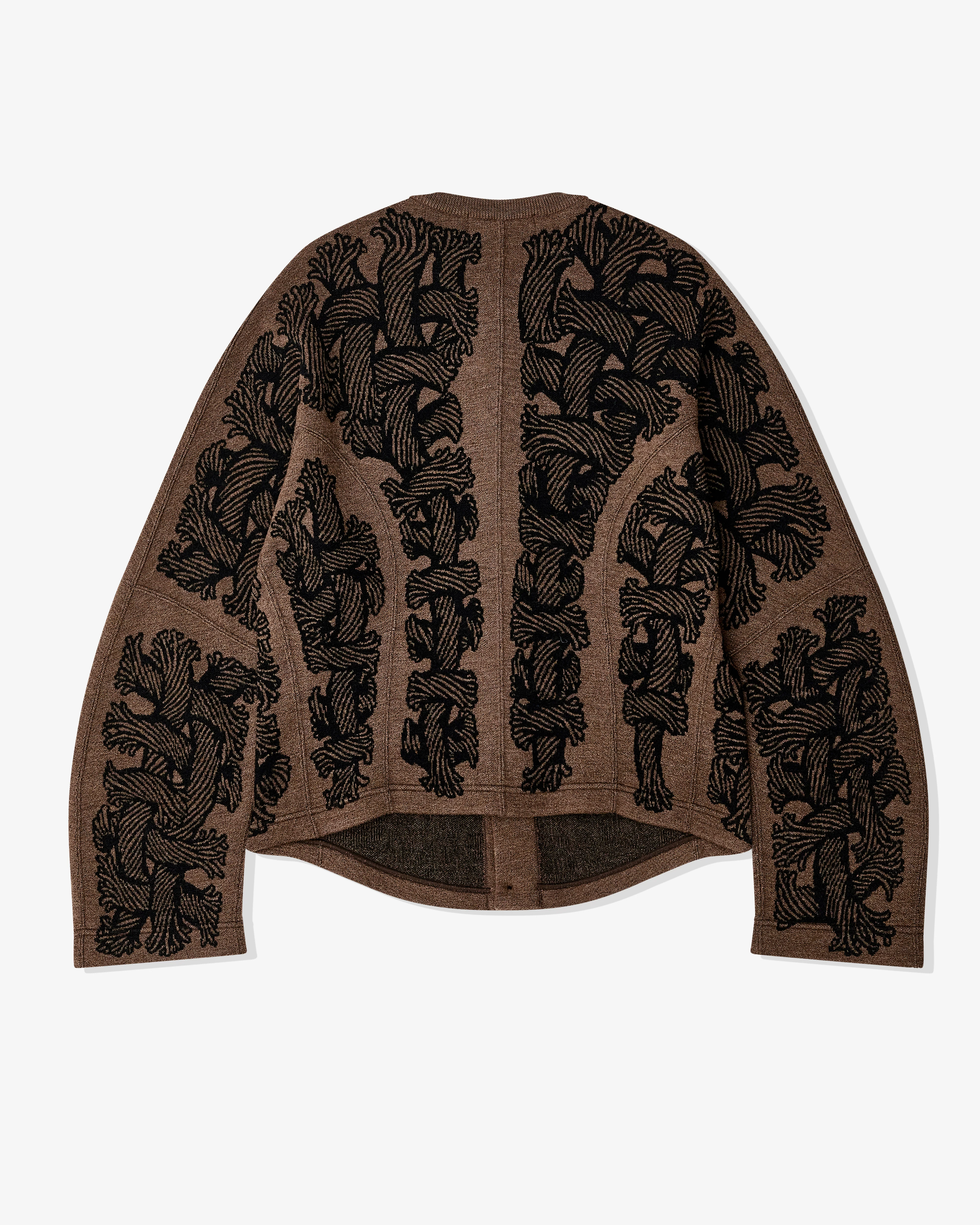 Christopher Nemeth - Men’s Round Neck Cardigan - (Brown) - Image 2