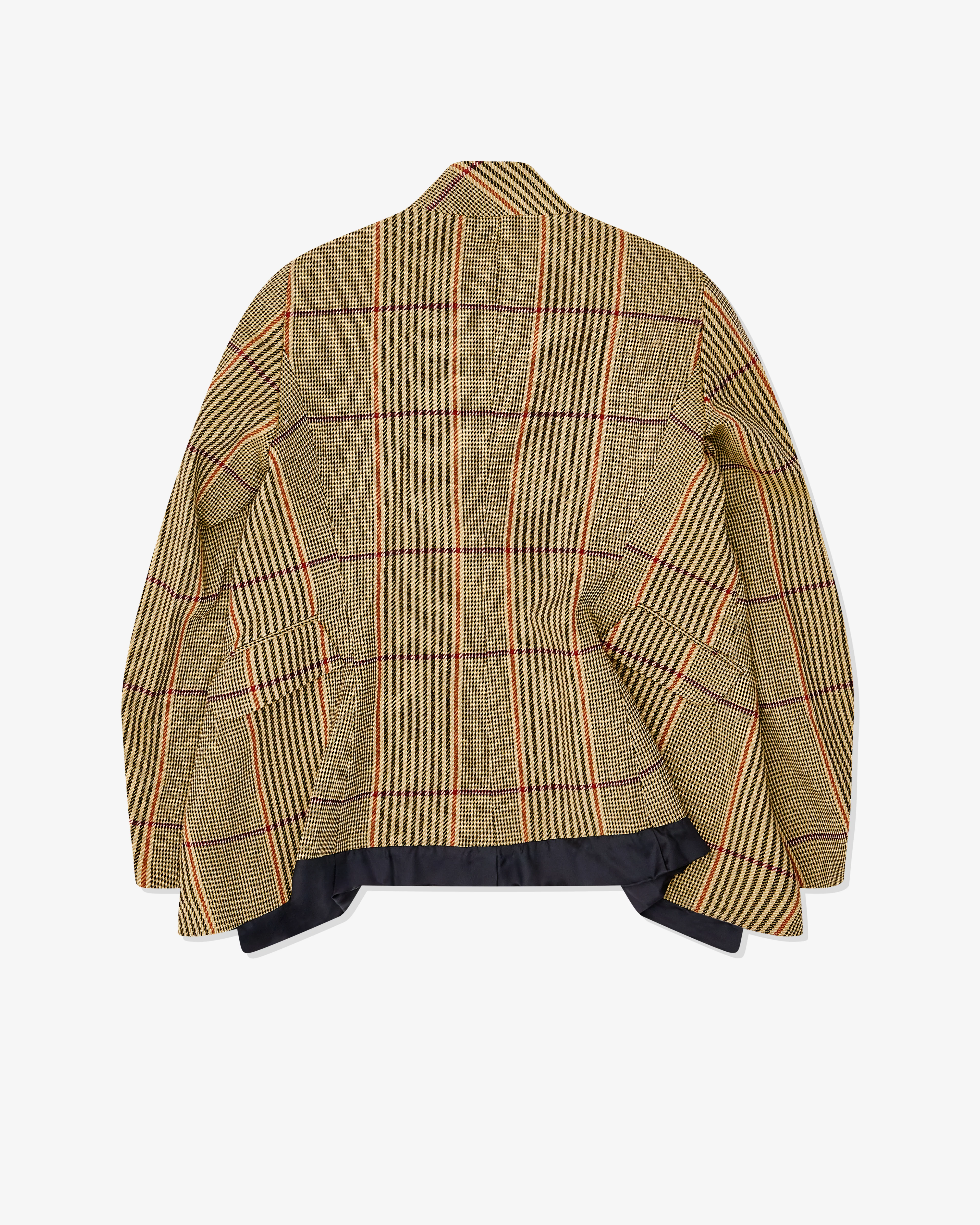 Christopher Nemeth - Men’s Stand Collar Jacket - (Yellow Check) - Image 2