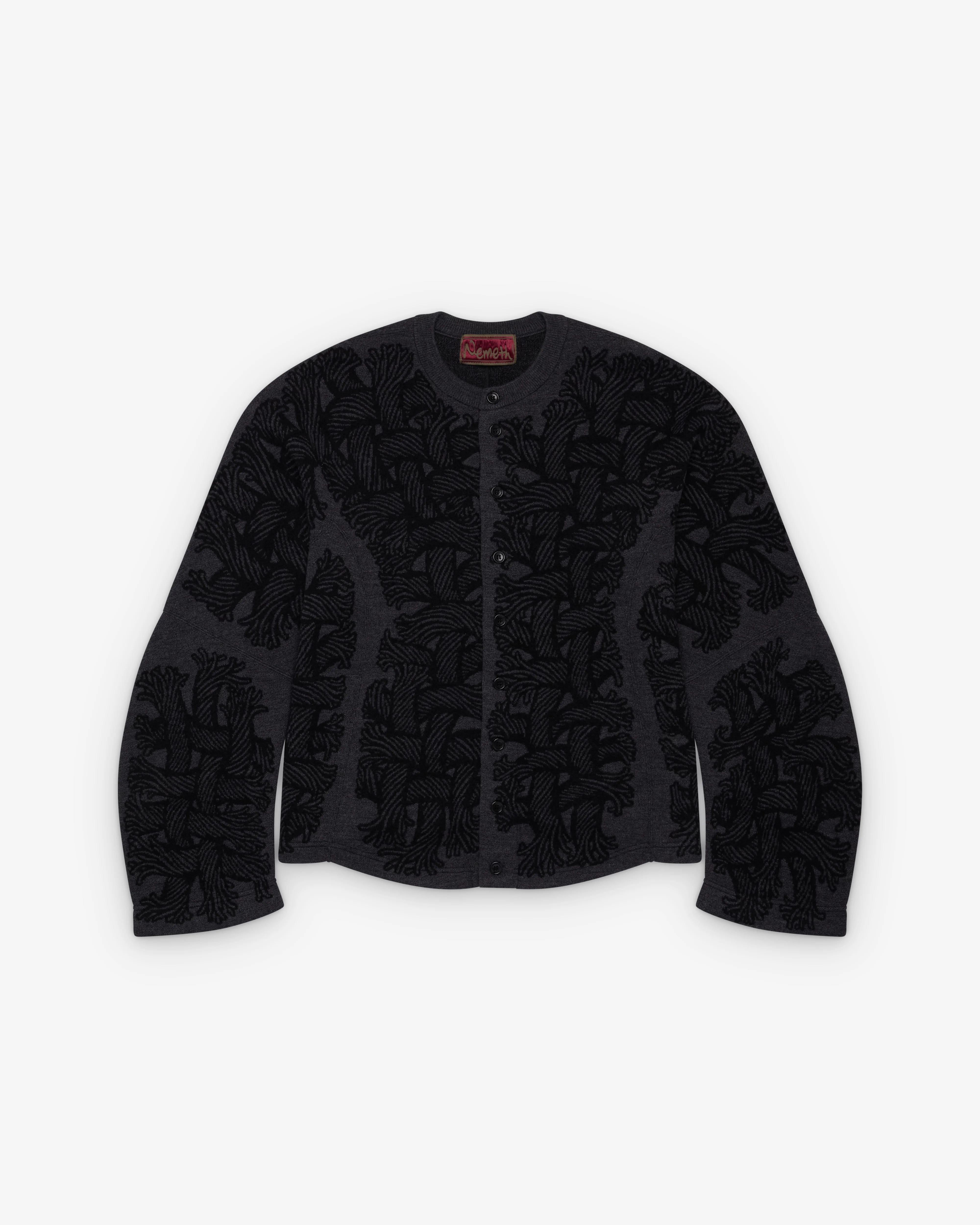 Christopher Nemeth - Men's Cardigan 203K - (Dark Grey)