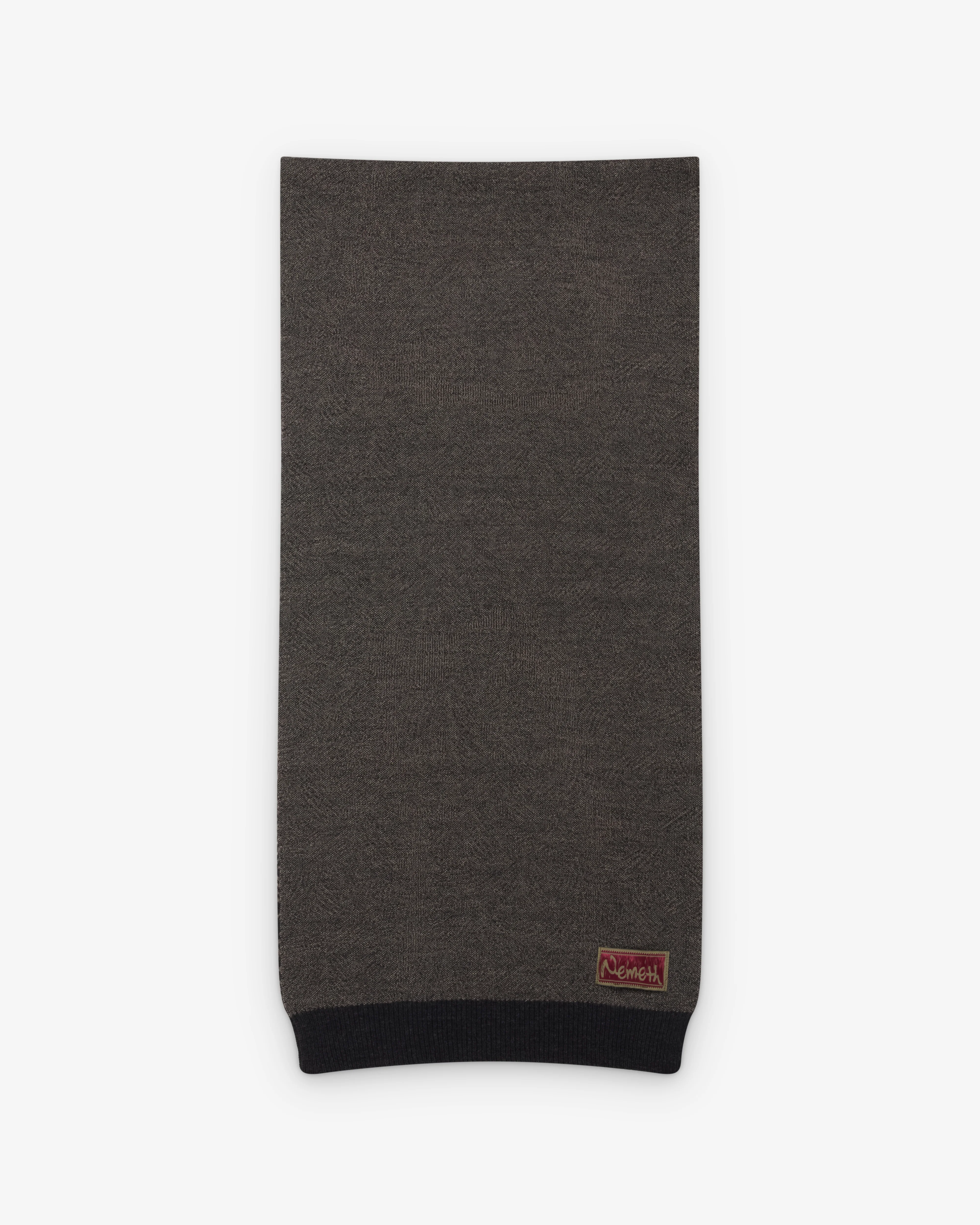 Christopher Nemeth - Men's Knit Scarf - (Beige/Brown) - Image 4