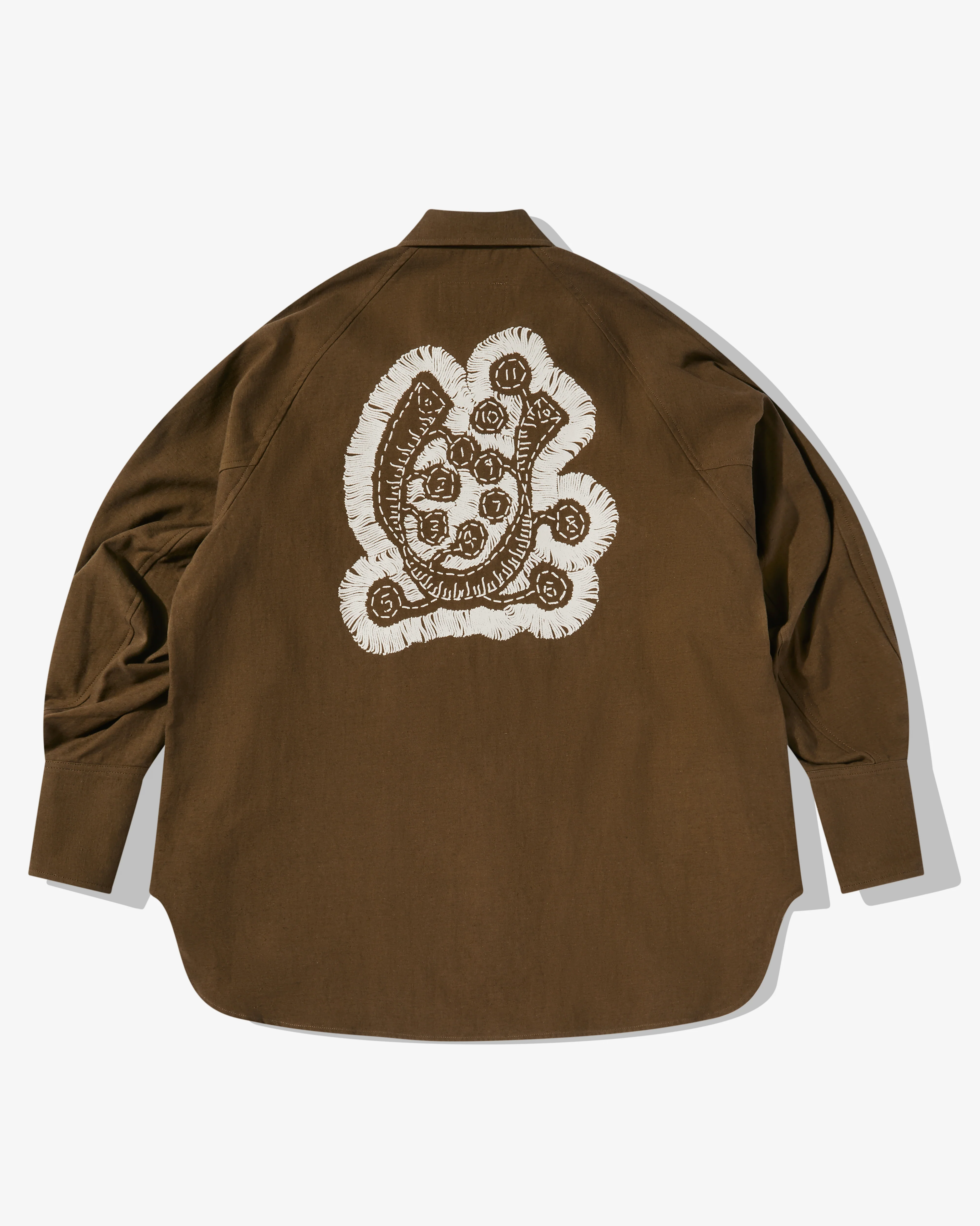 Christopher Nemeth - Men’s Raglan Sleeve Shirt - (Khaki) - Image 2