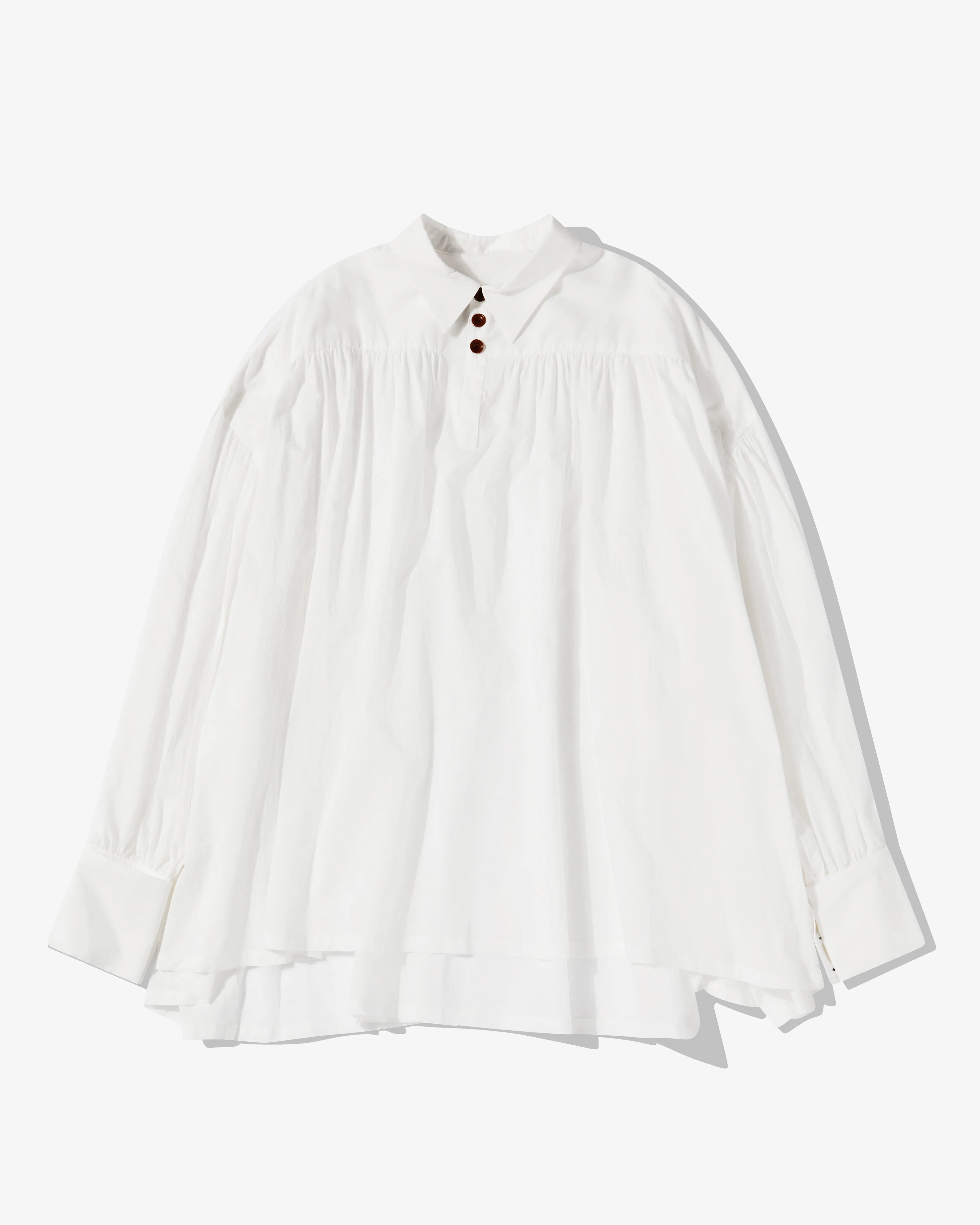 Christopher Nemeth - Men’s Pleated Shirt - (Off White)