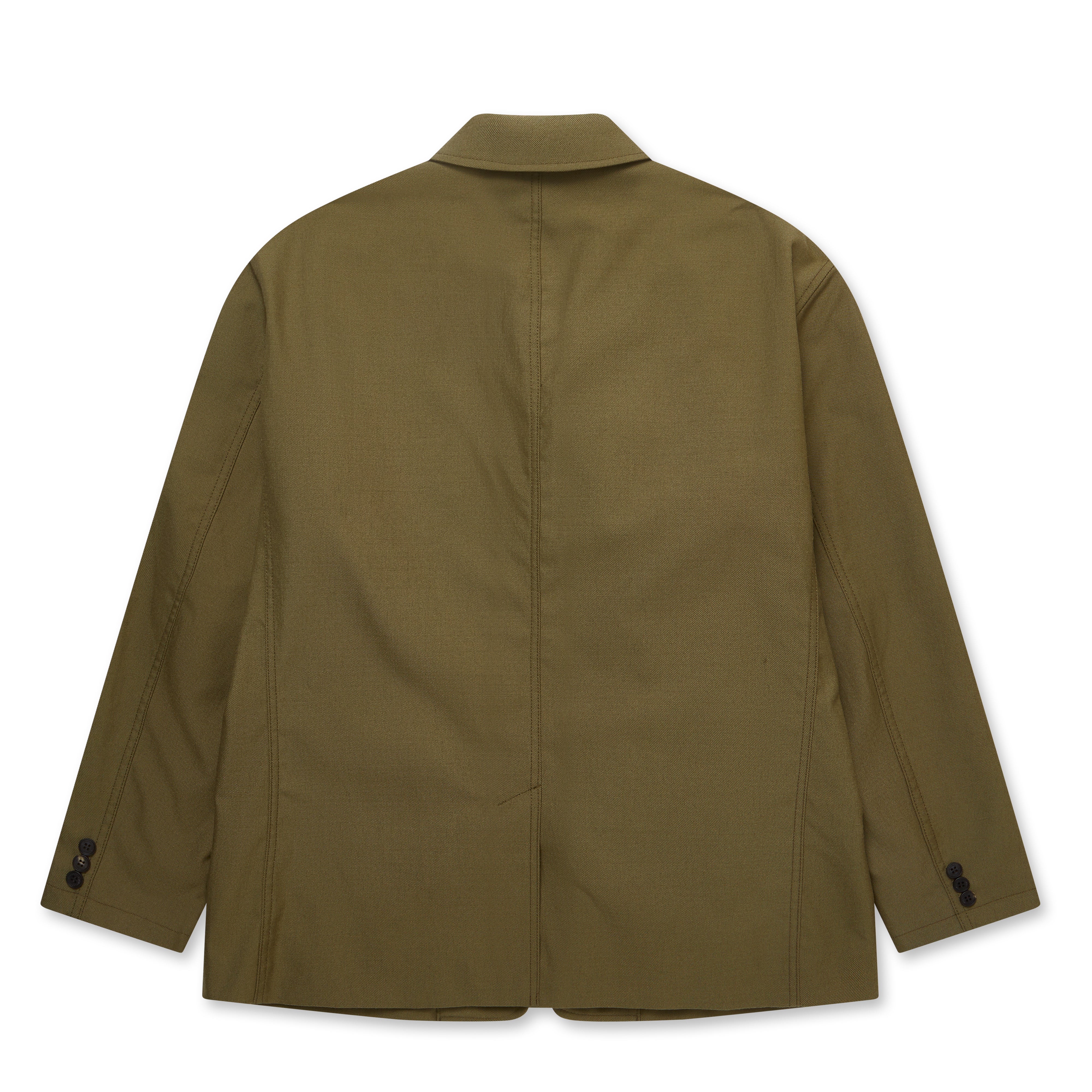 CDG Homme - Polyester Wool Garbadine Relaxed Jacket - (Khaki) - Image 2
