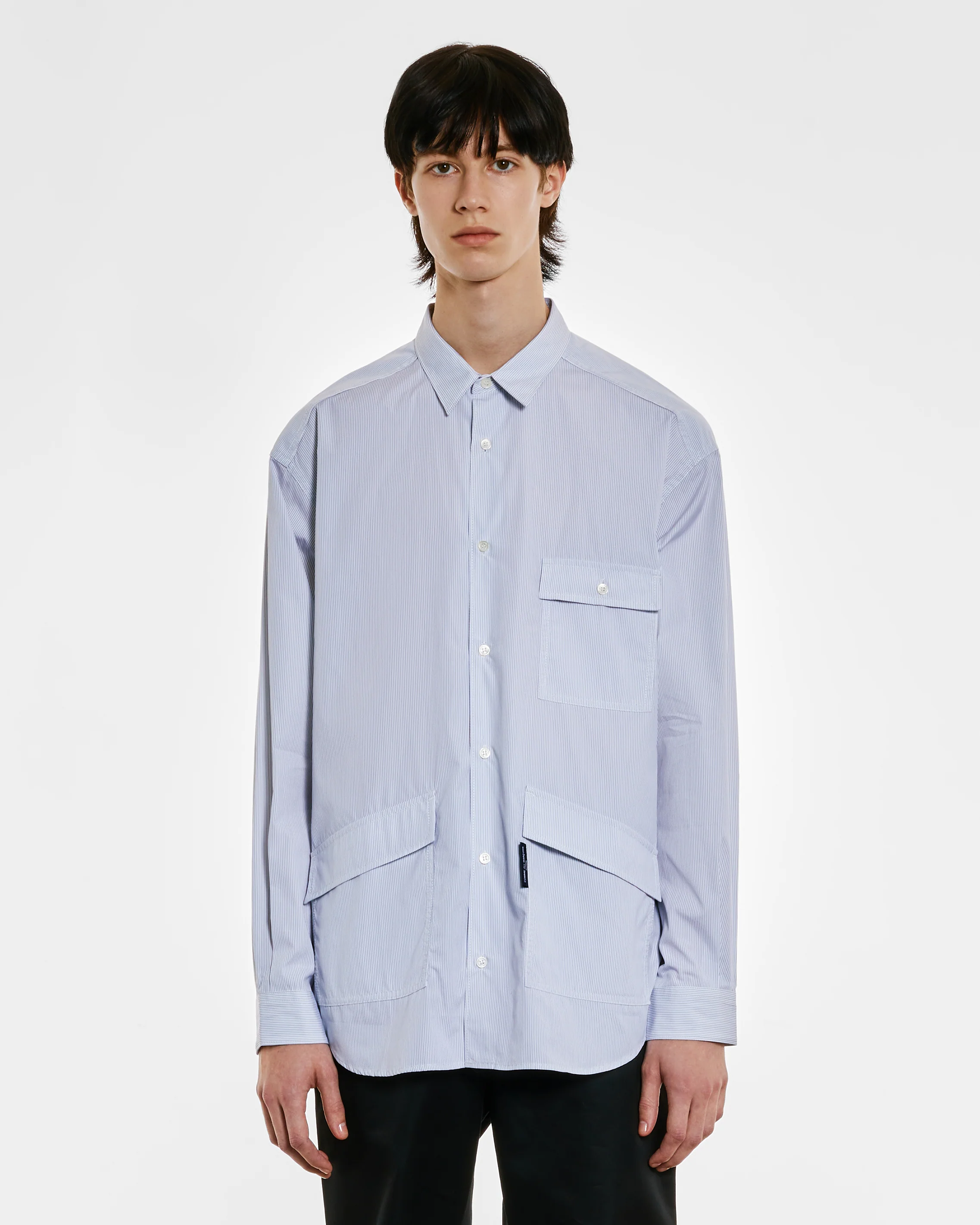 Comme des Garçons Homme - Men’s Pocket Shirt - (Stripe) - Image 2