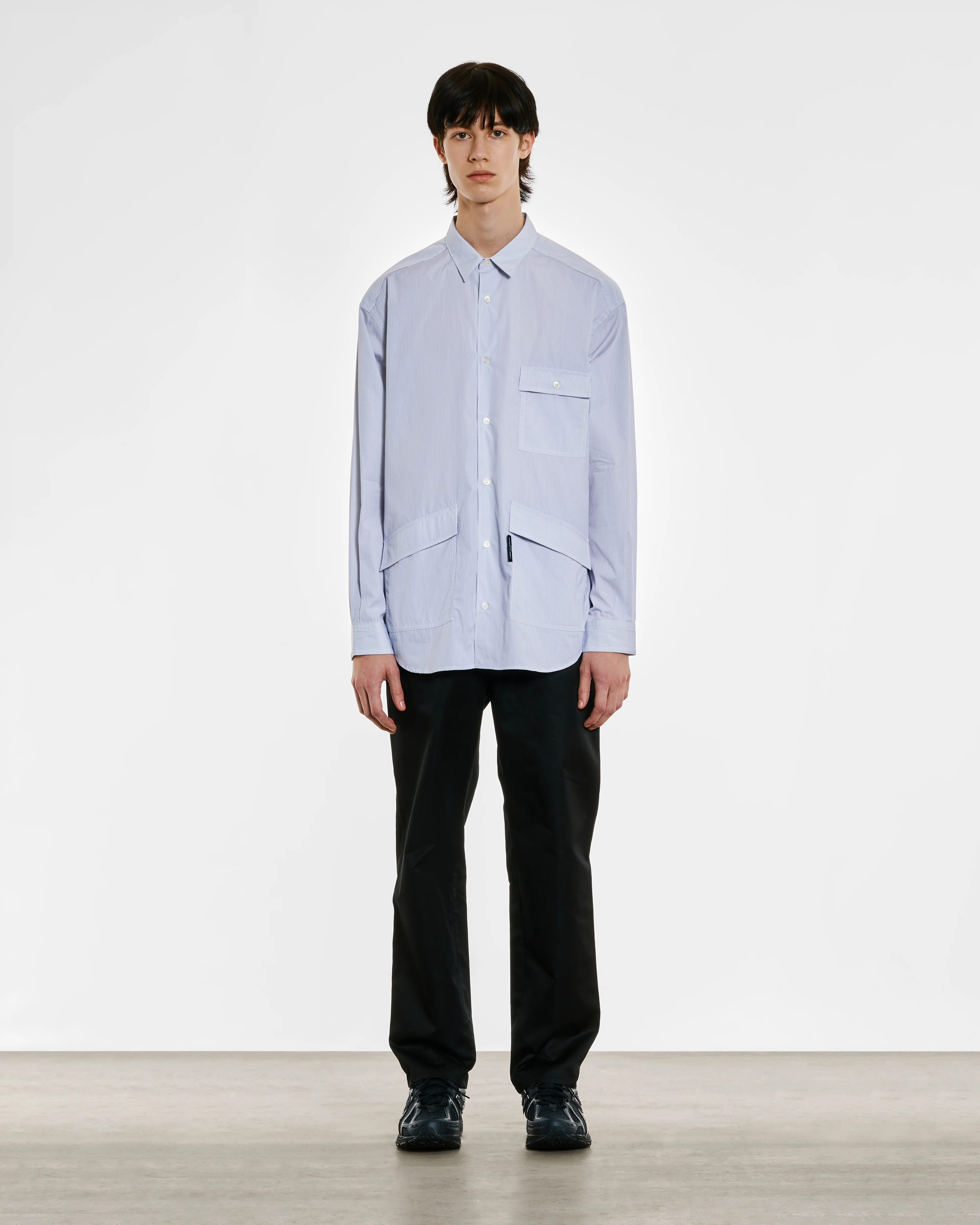 Comme des Garçons Homme - Men’s Pocket Shirt - (Stripe) - Image 5