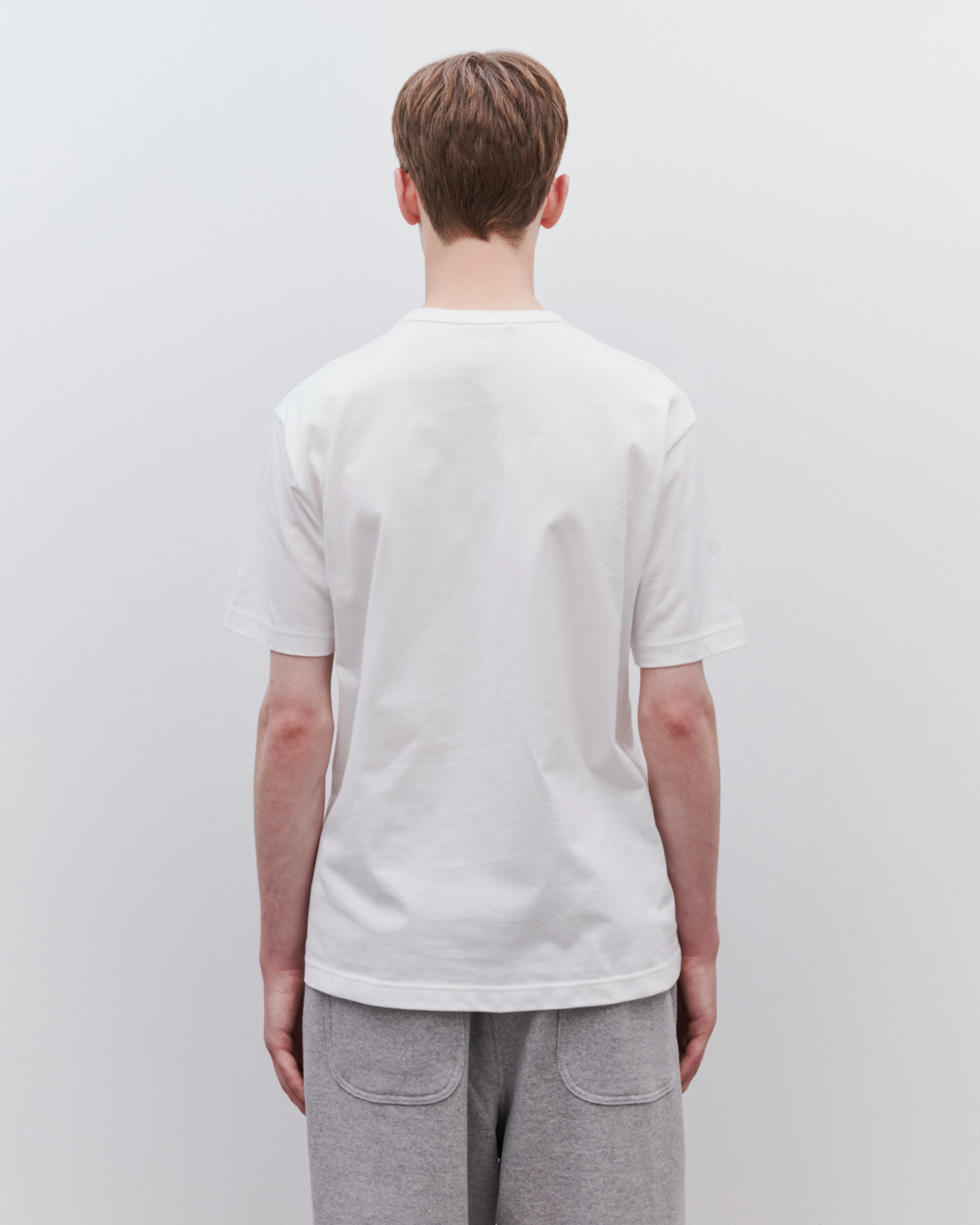 Comme des Garçons Homme - Men's Logo T-Shirt - (White) - Image 4