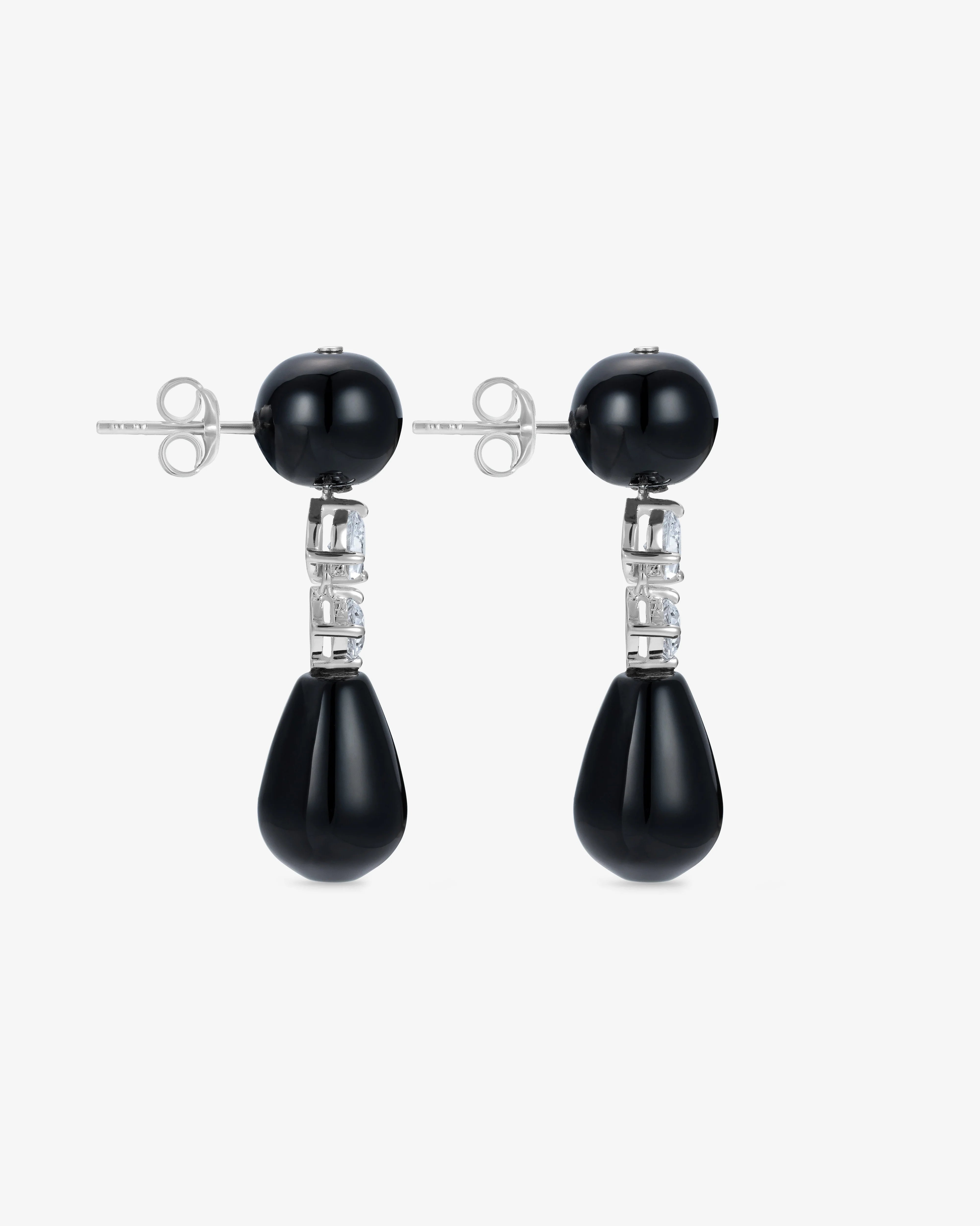 Completed Works  - Onyx Earrings -  (Black) - Image 3