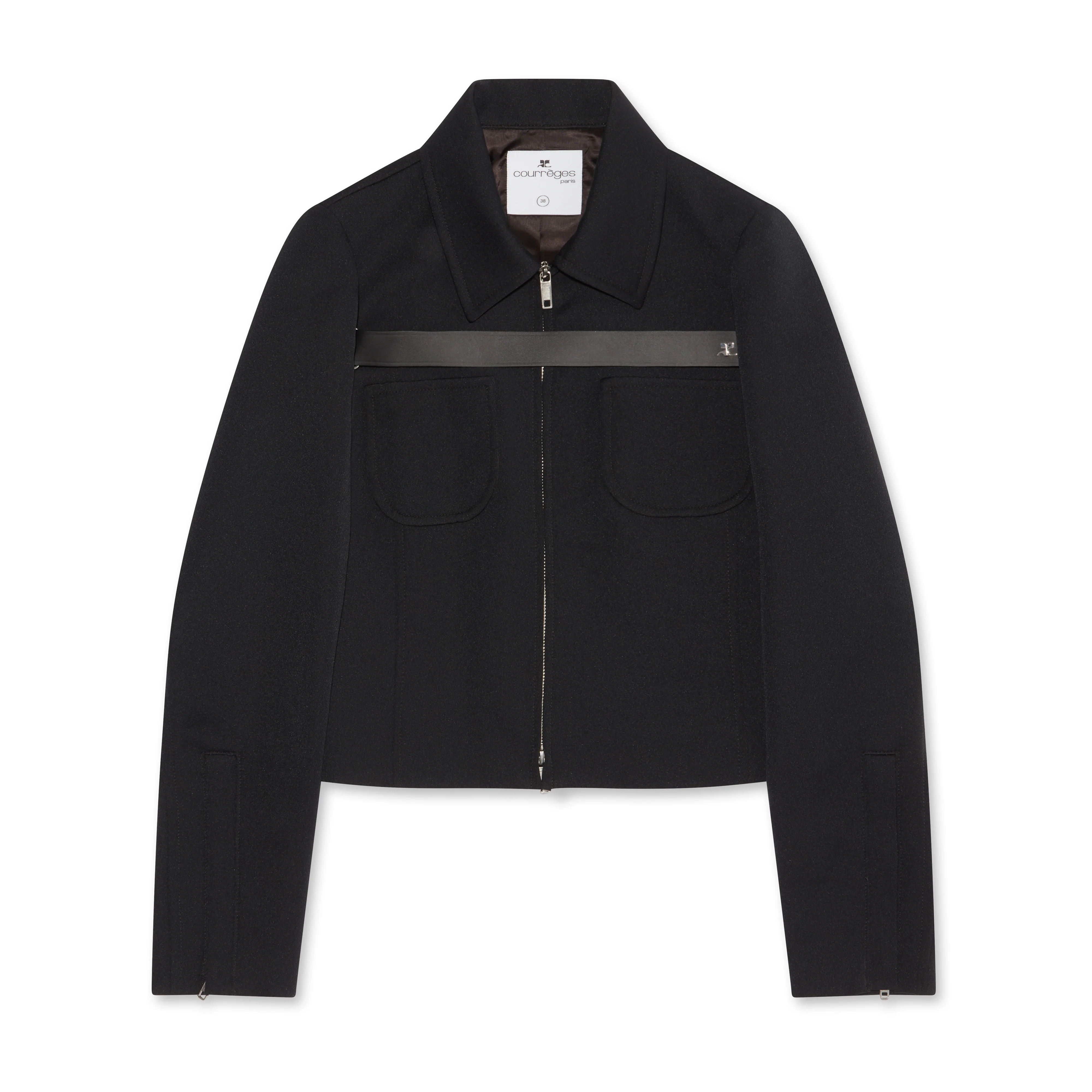 Courreges - Women’s Twill Strap Jacket - (Black)