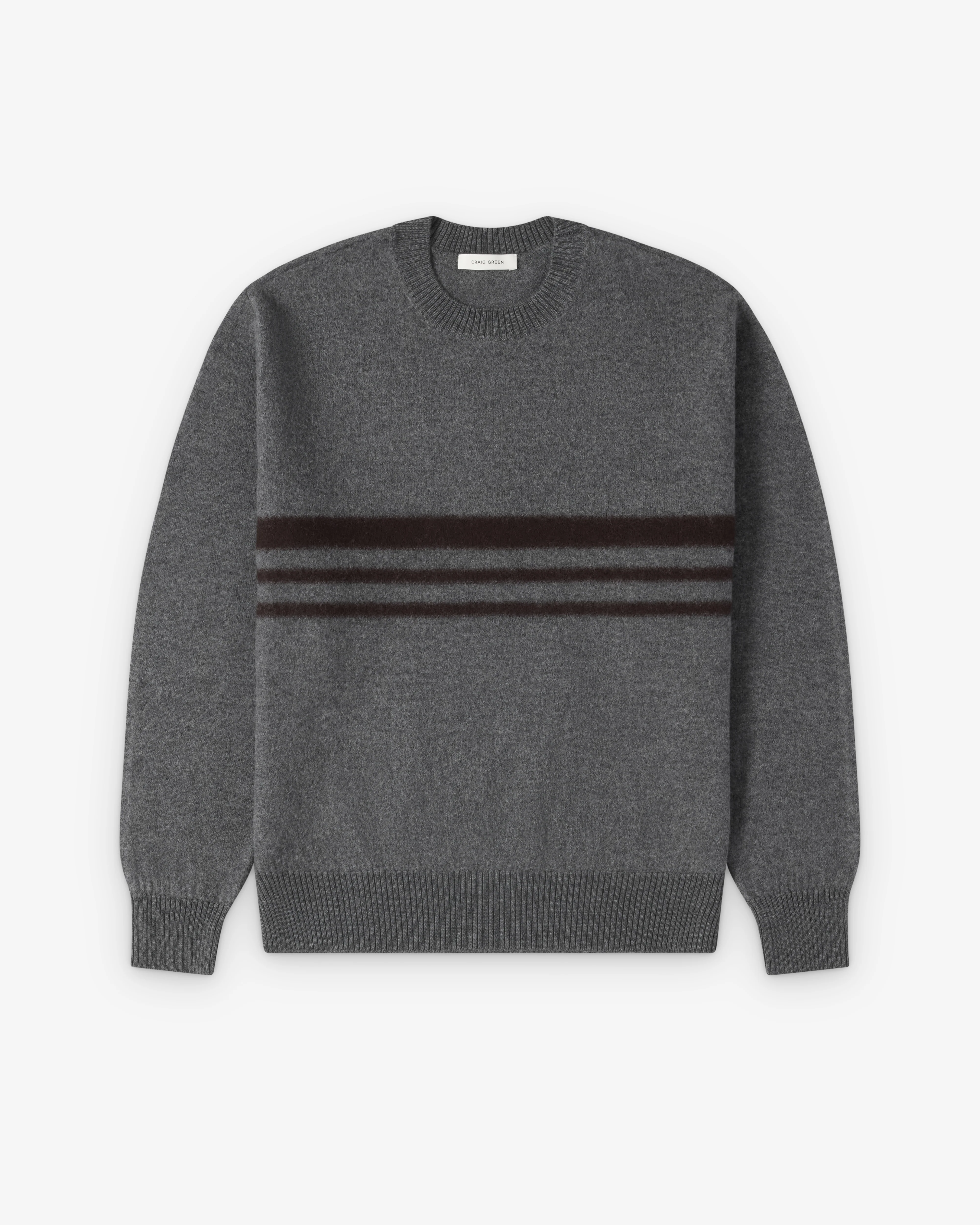 Craig Green - Men's Felt Stripe Jumper - (Grey/Brown)