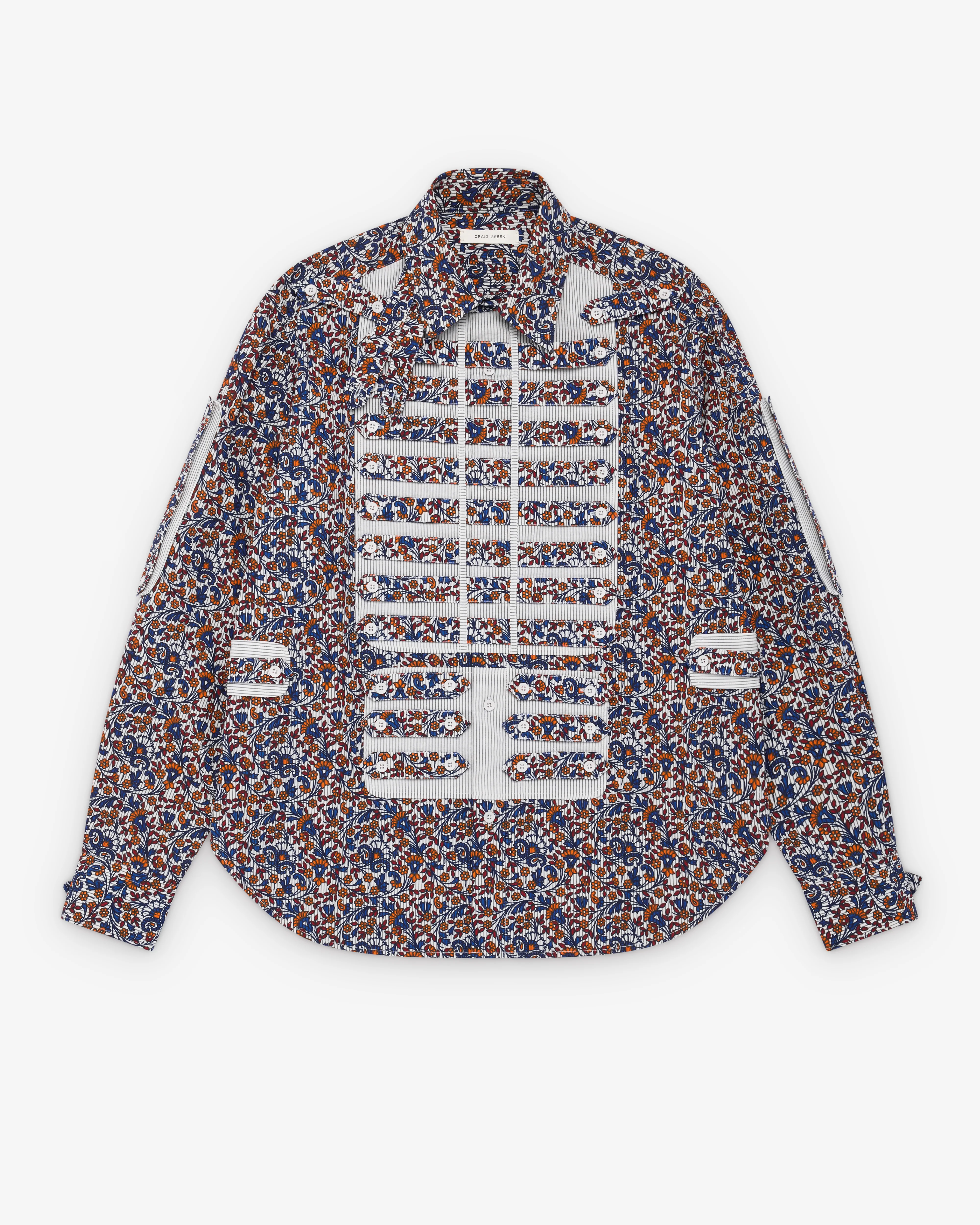 Craig Green - Men's Multi Tab Shirt - (Blue/Floral)