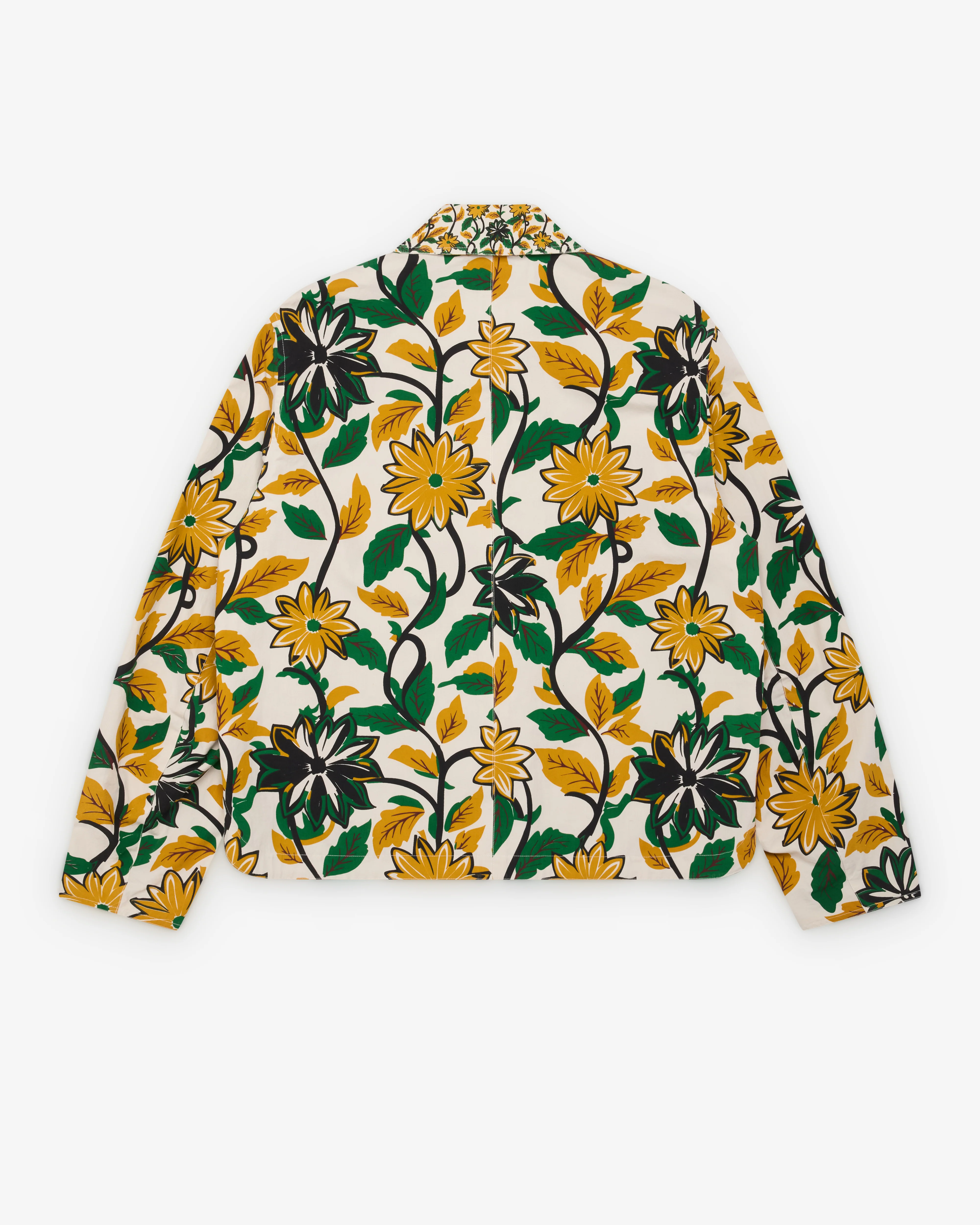 Craig Green - Men's Reversible Worker Jacket - (Yellow/Floral) - Image 2