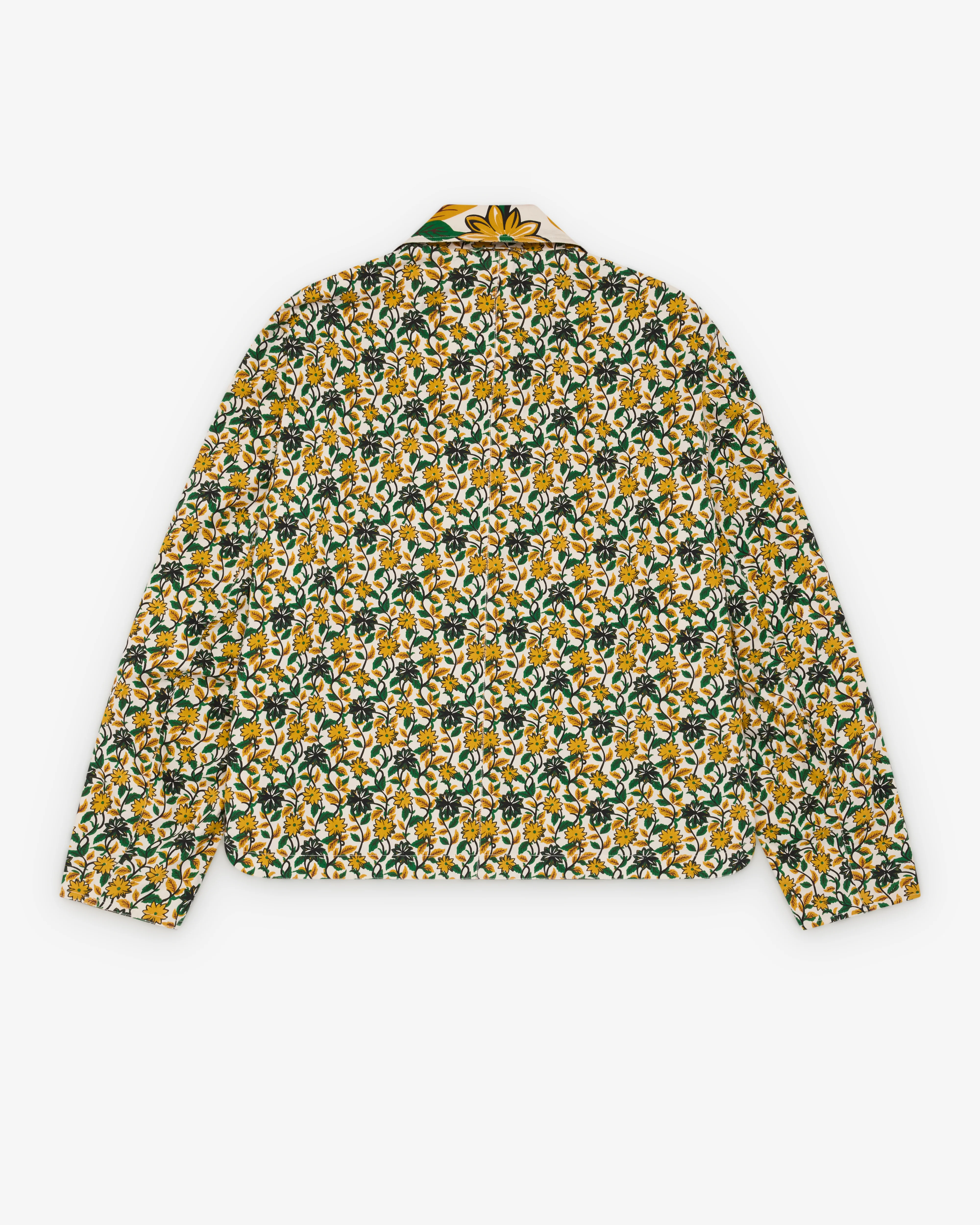 Craig Green - Men's Reversible Worker Jacket - (Yellow/Floral) - Image 4