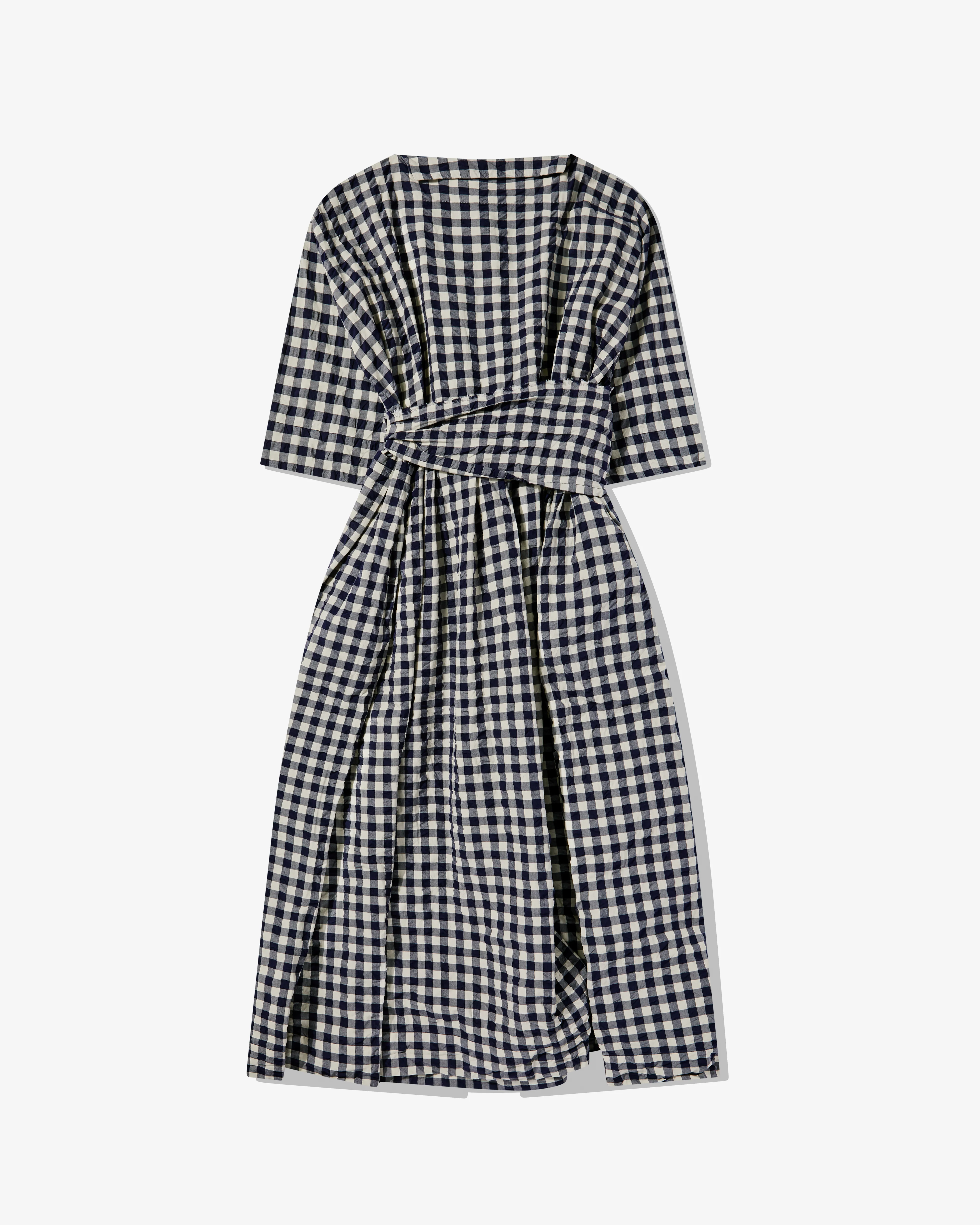Daniela Gregis - Women’s Tie Waist Dress - (Navy/White) - Image 2