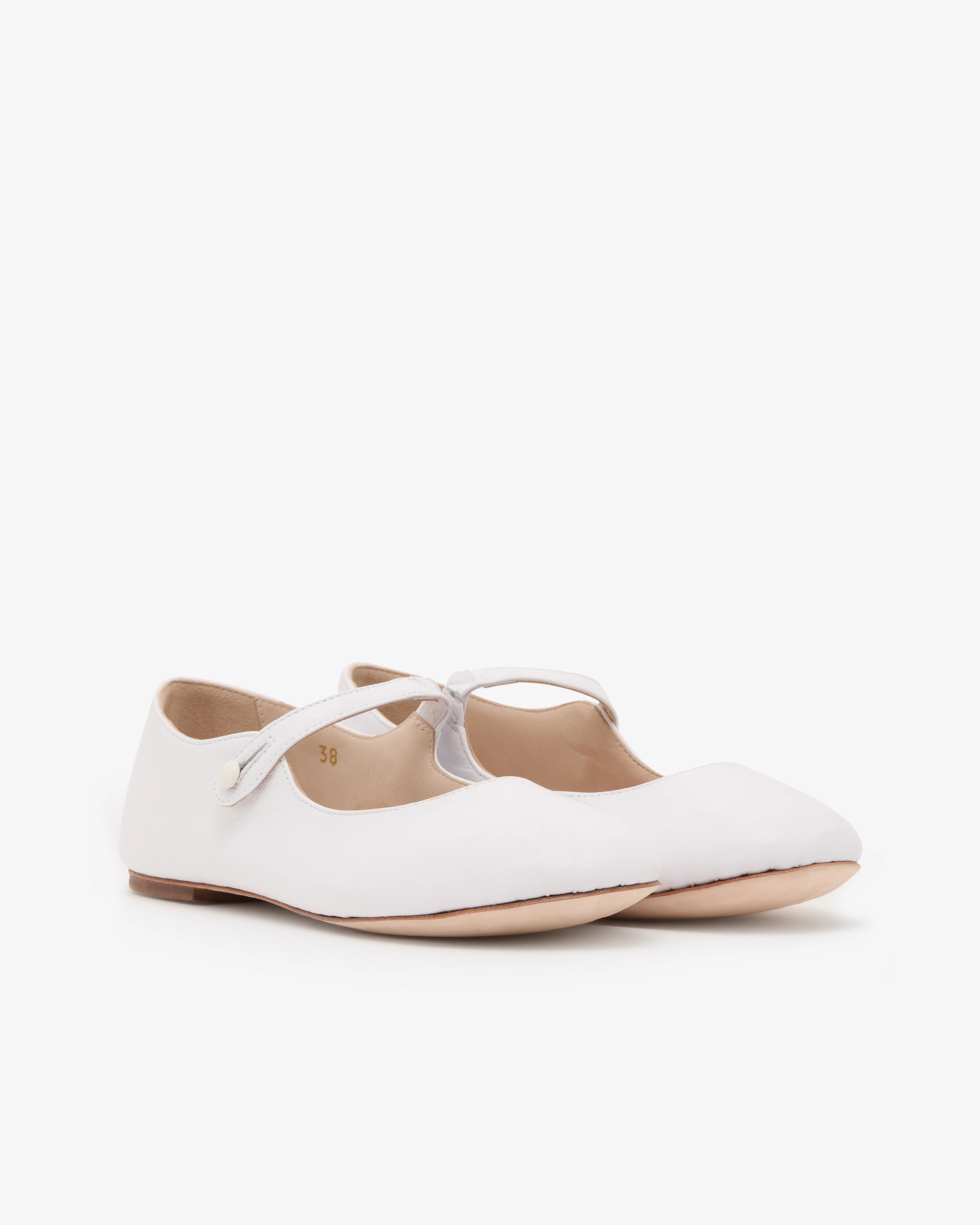 Daniela Gregis - Women's Ballerina Flats - (White) - Image 3