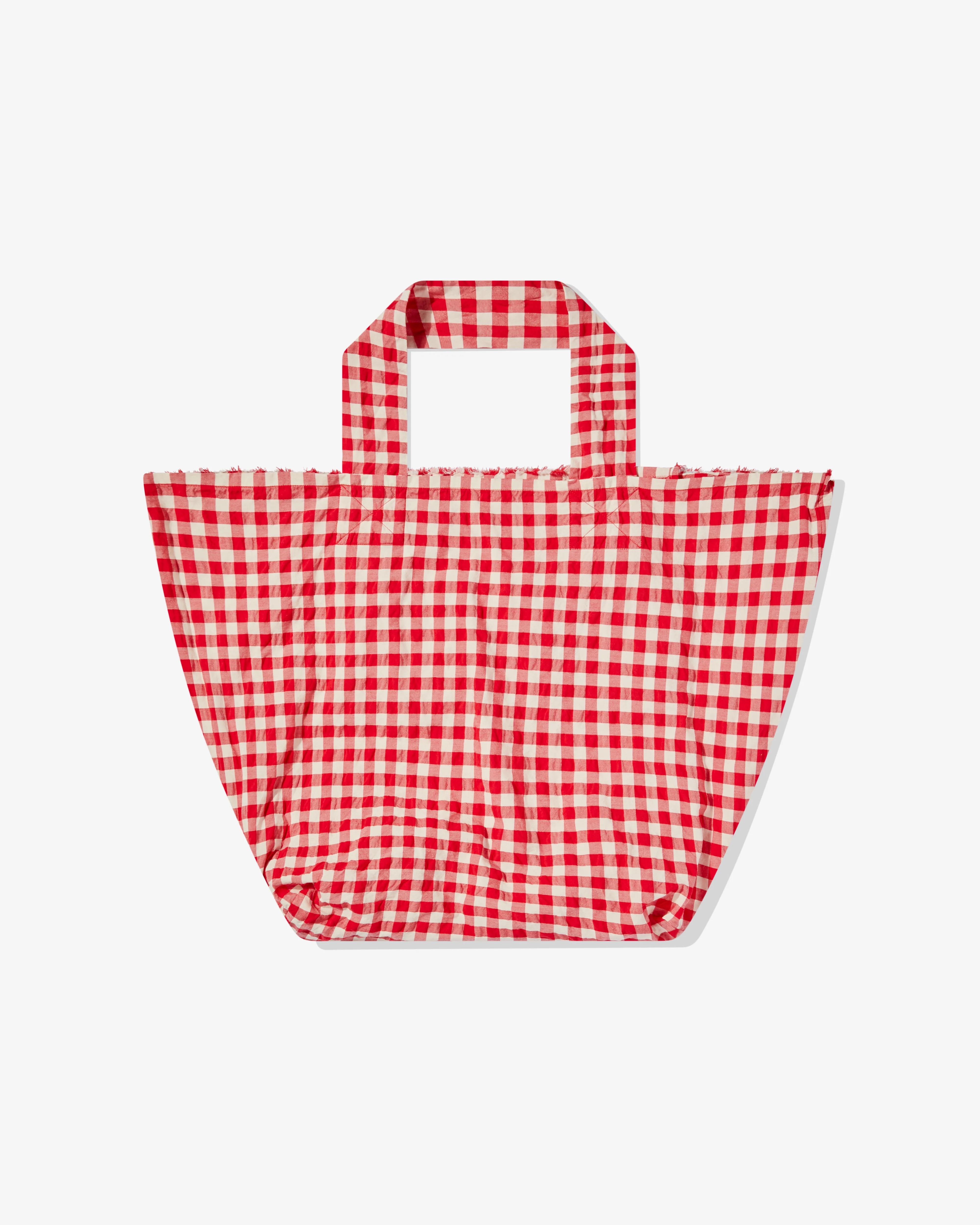 Daniela Gregis - Women’s Gingham Tote Bag - (Red/White) - Image 2