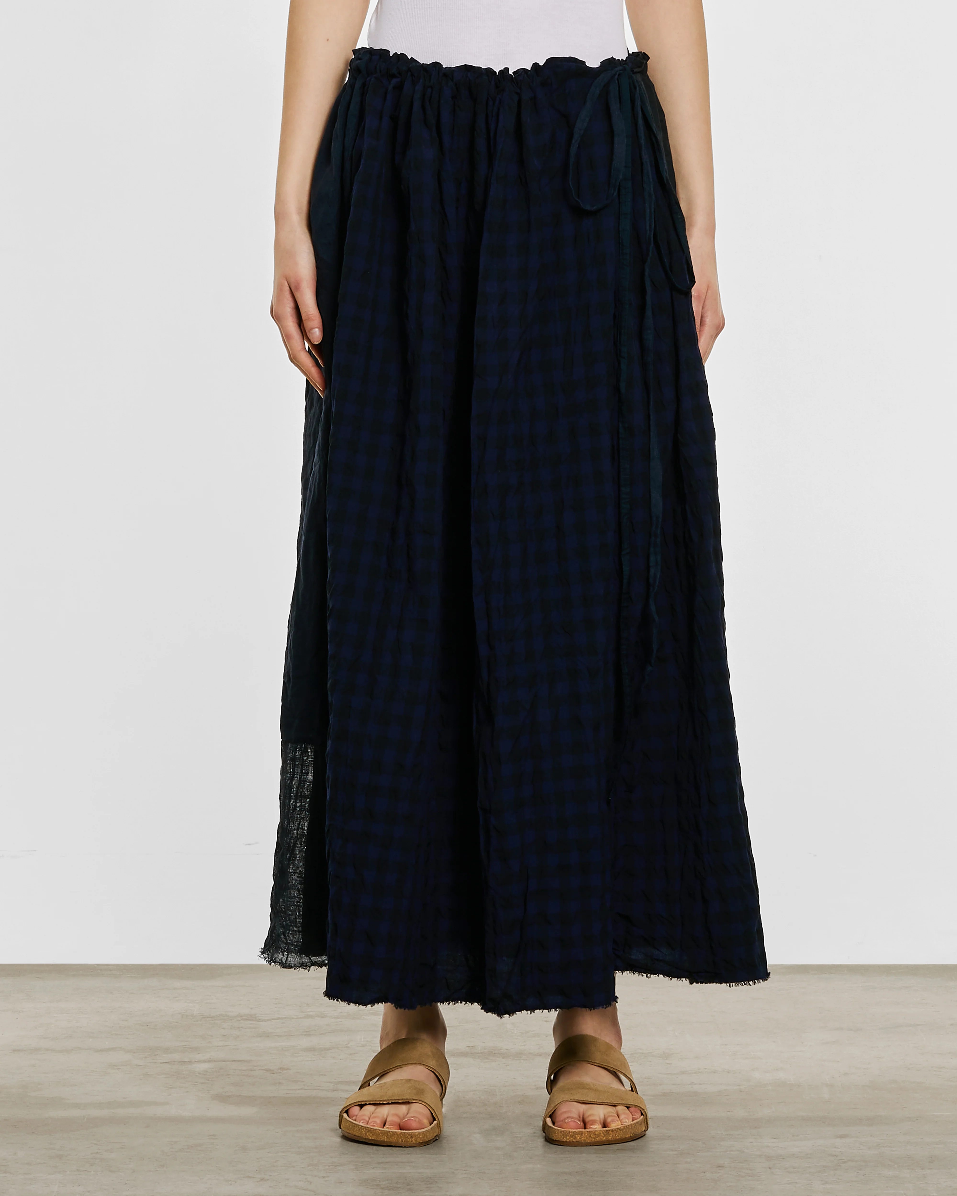 Daniela Gregis - Women’s Drawcord Skirt - (Navy/Blue) - Image 2