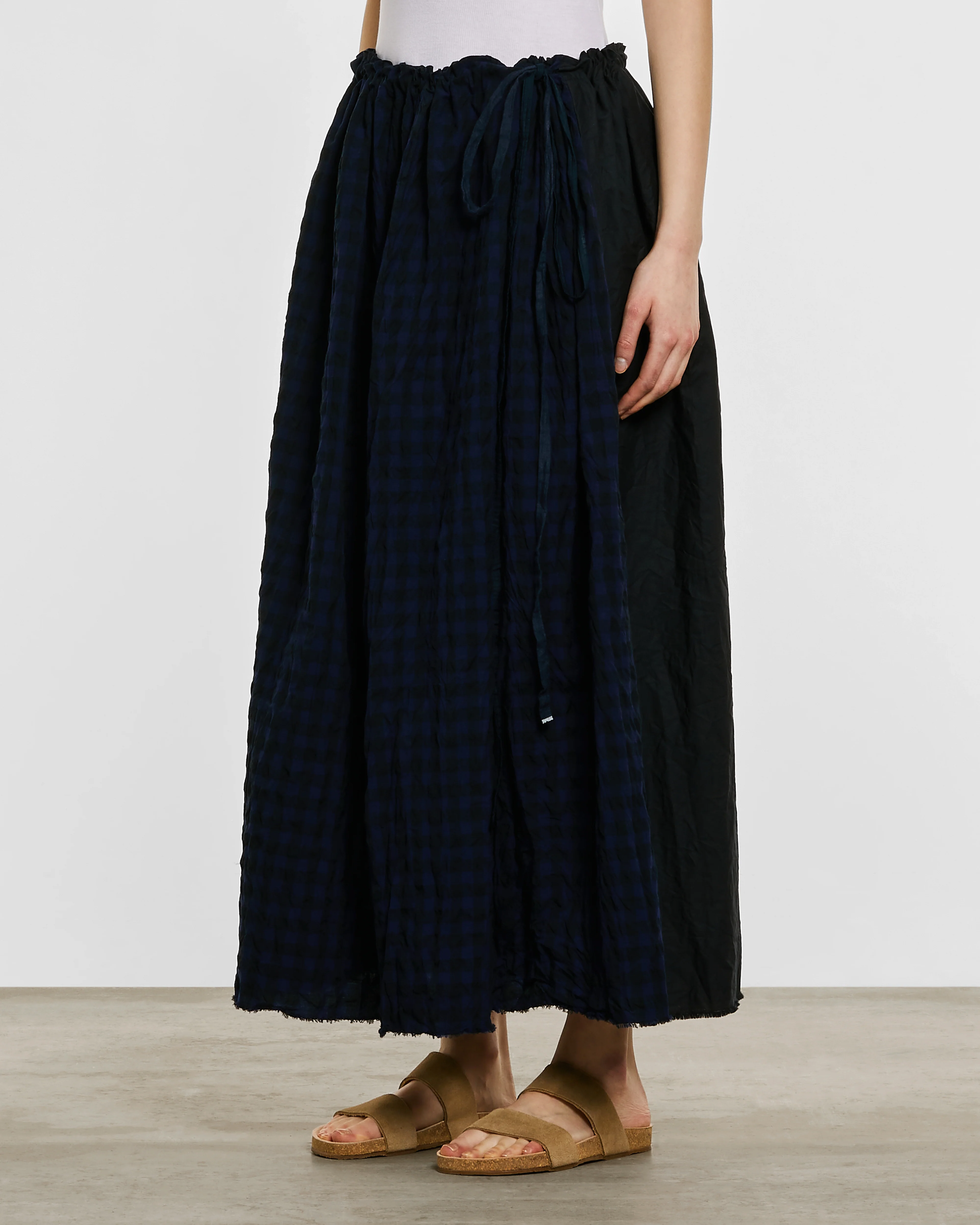 Daniela Gregis - Women’s Drawcord Skirt - (Navy/Blue) - Image 3