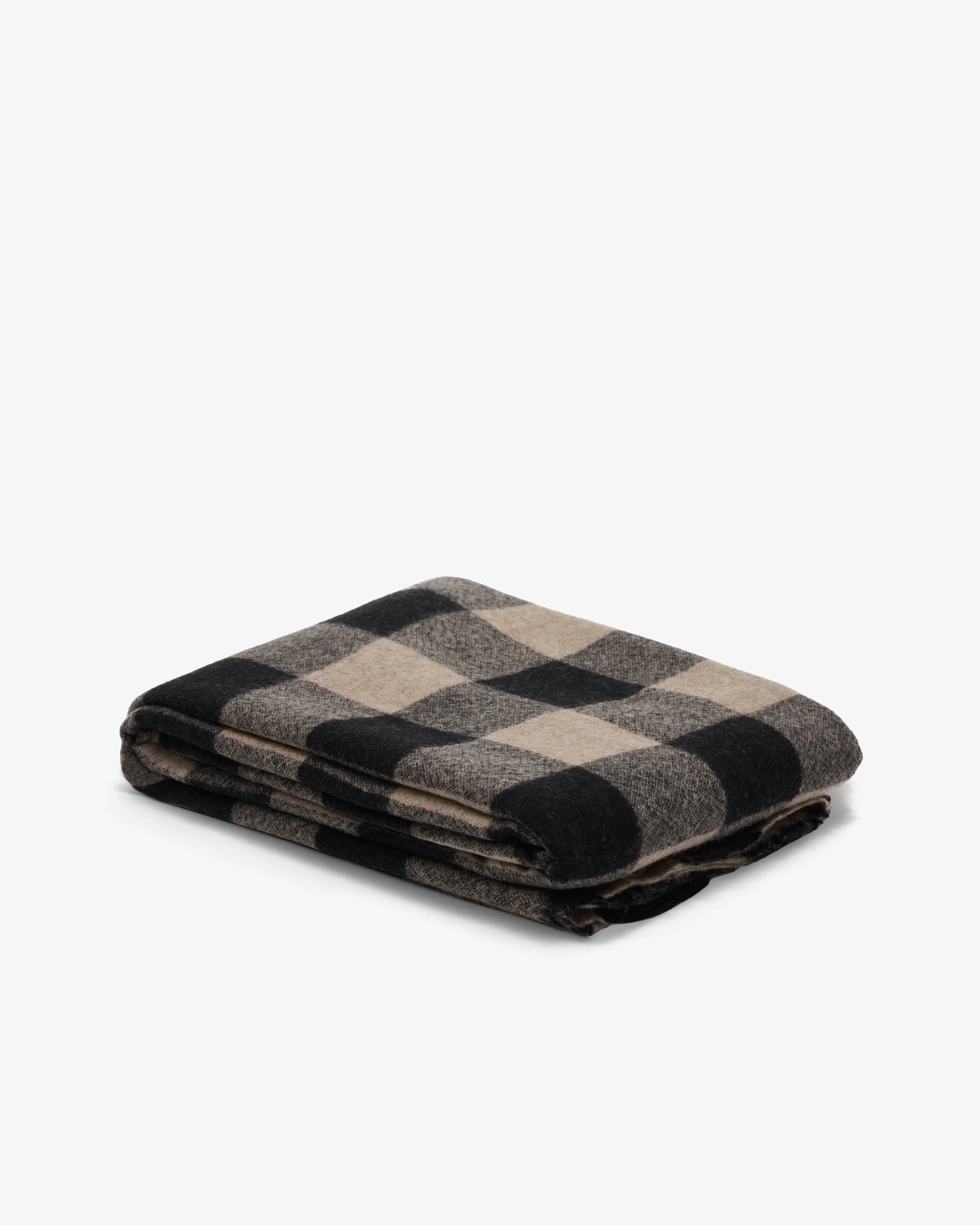 Daniela Gregis - Women's Cashmere Check Shawl - (Brown/Black) - Image 3