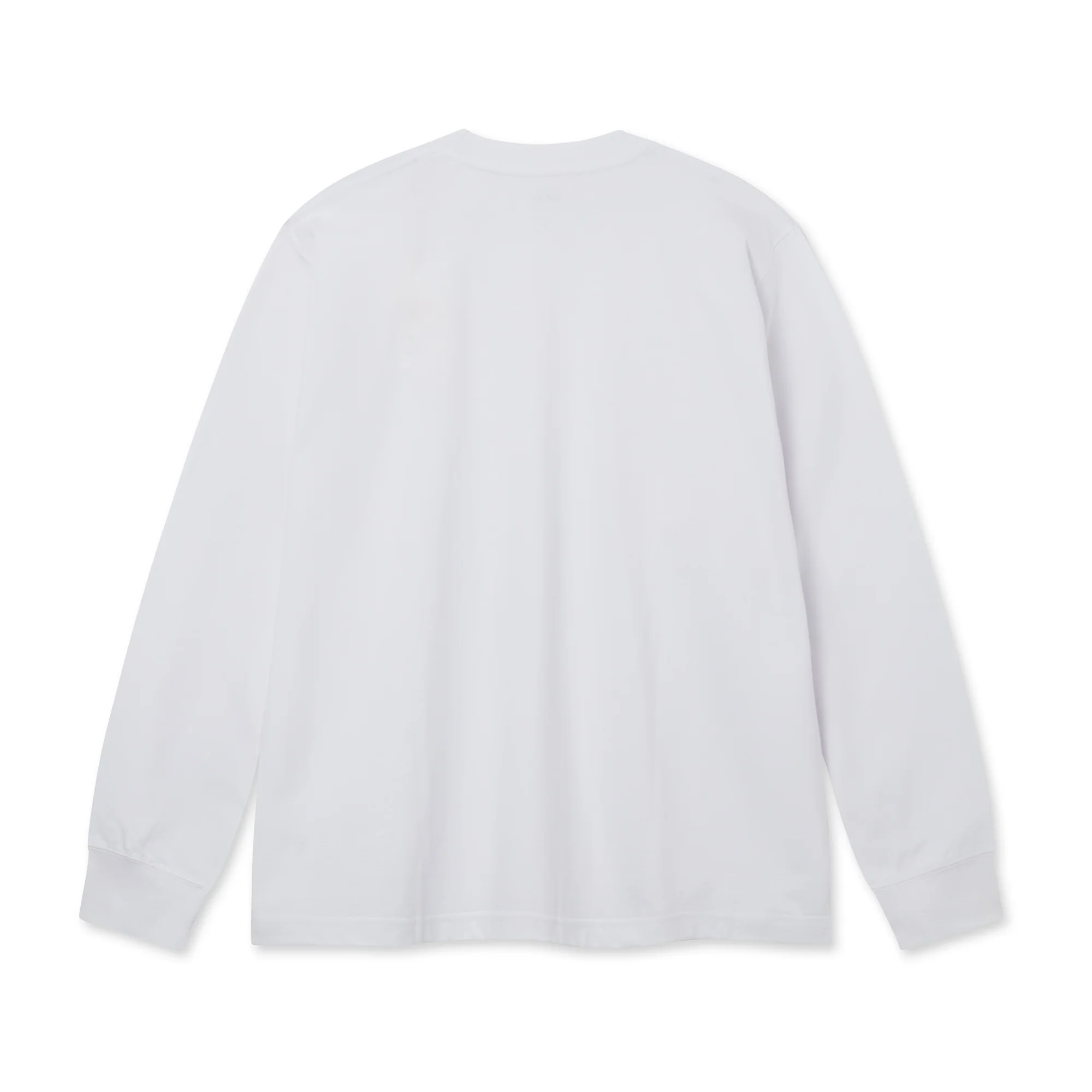 Danton - Crew Neck L/S T-Shirt - (White) - Image 2