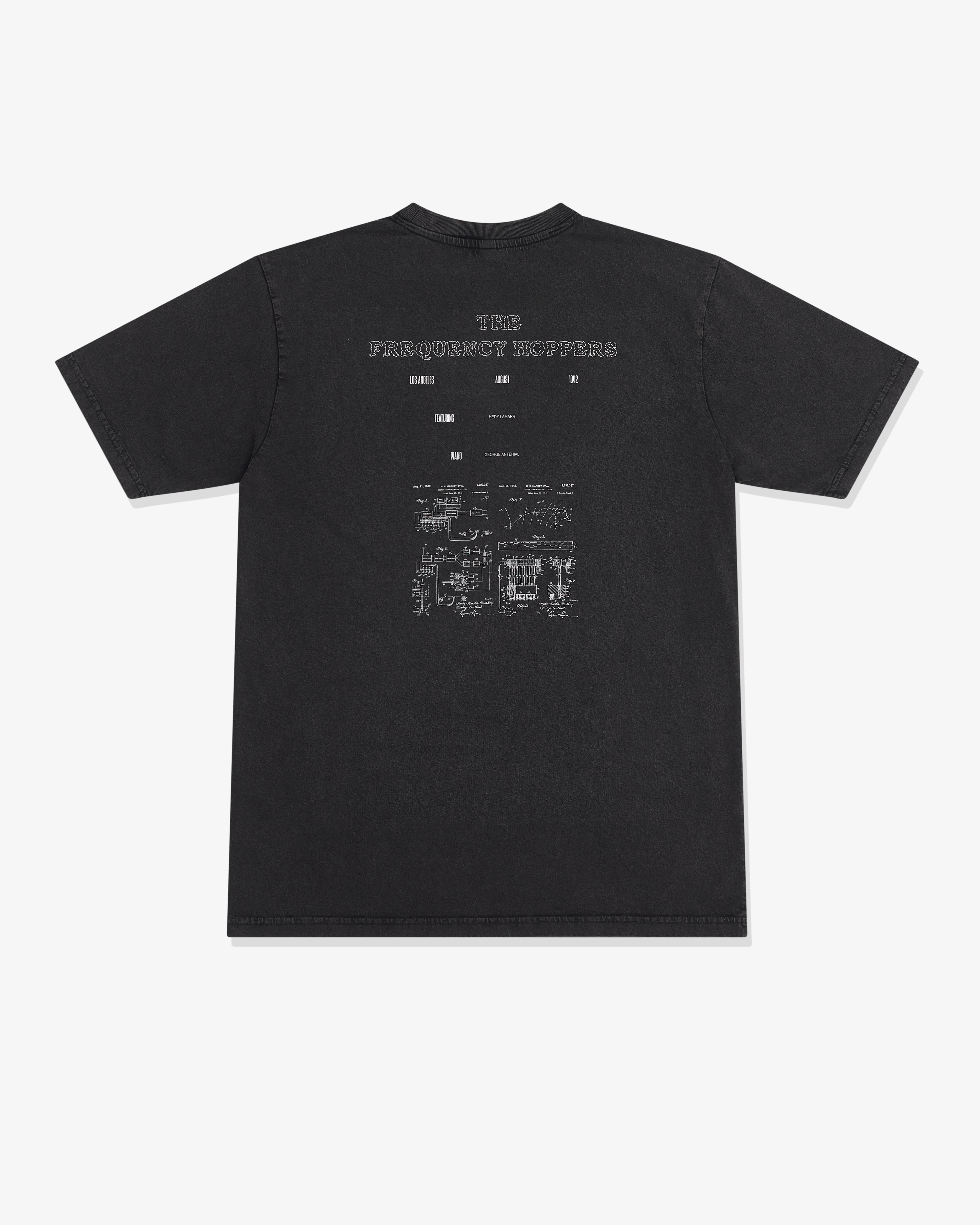 Deathmask - Men's Hedy Lamarr And The Frequency Tour T-Shirt - (Black) - Image 2