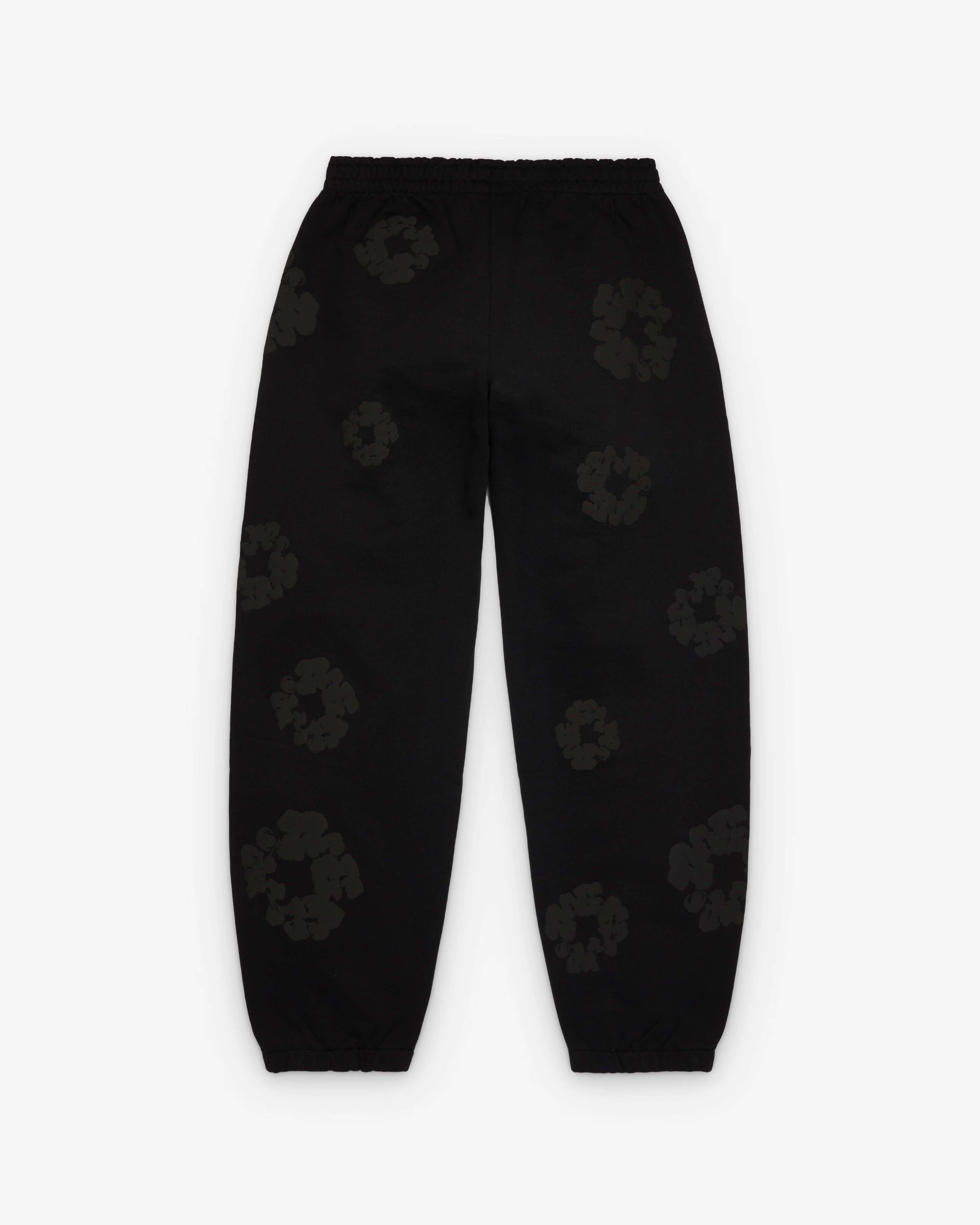 Denim Tears - Men's Mono Cotton Wreath Sweatpant - (Black) - Image 2