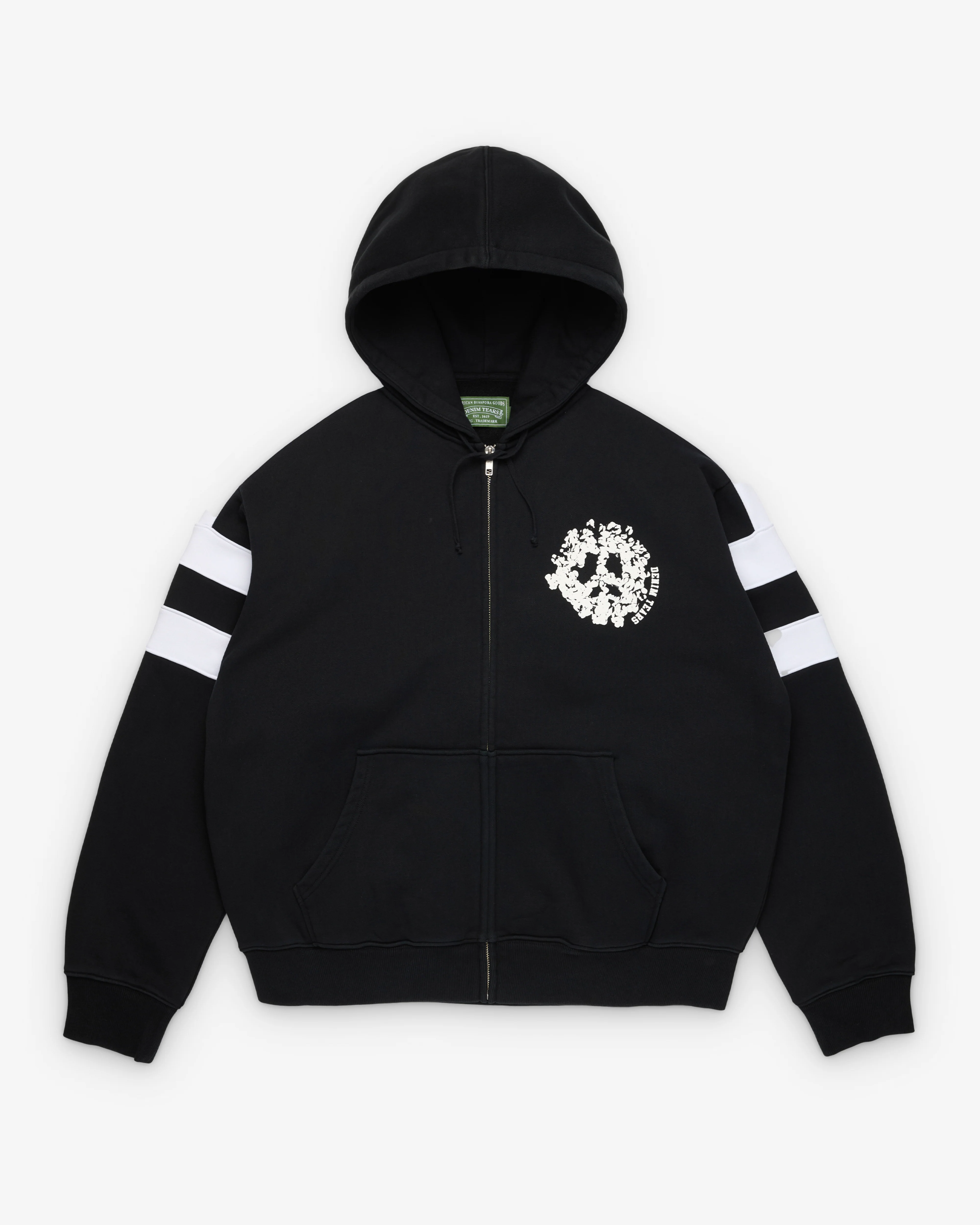 Denim Tears - Men's Denim U Paneled Zip Hoodie - (Black)
