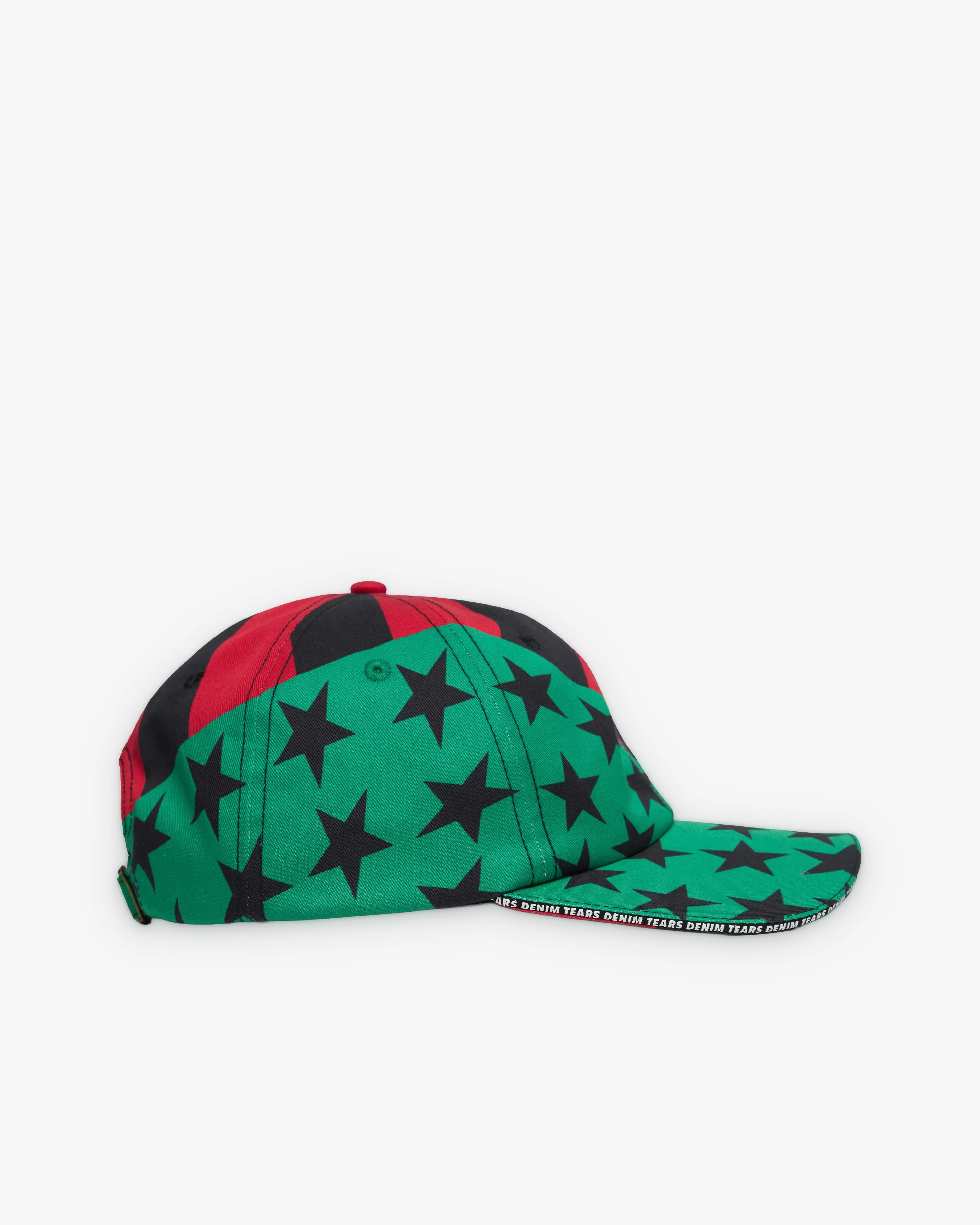 Denim Tears - Men's DT Flag Cap - (Red/Black) - Image 2