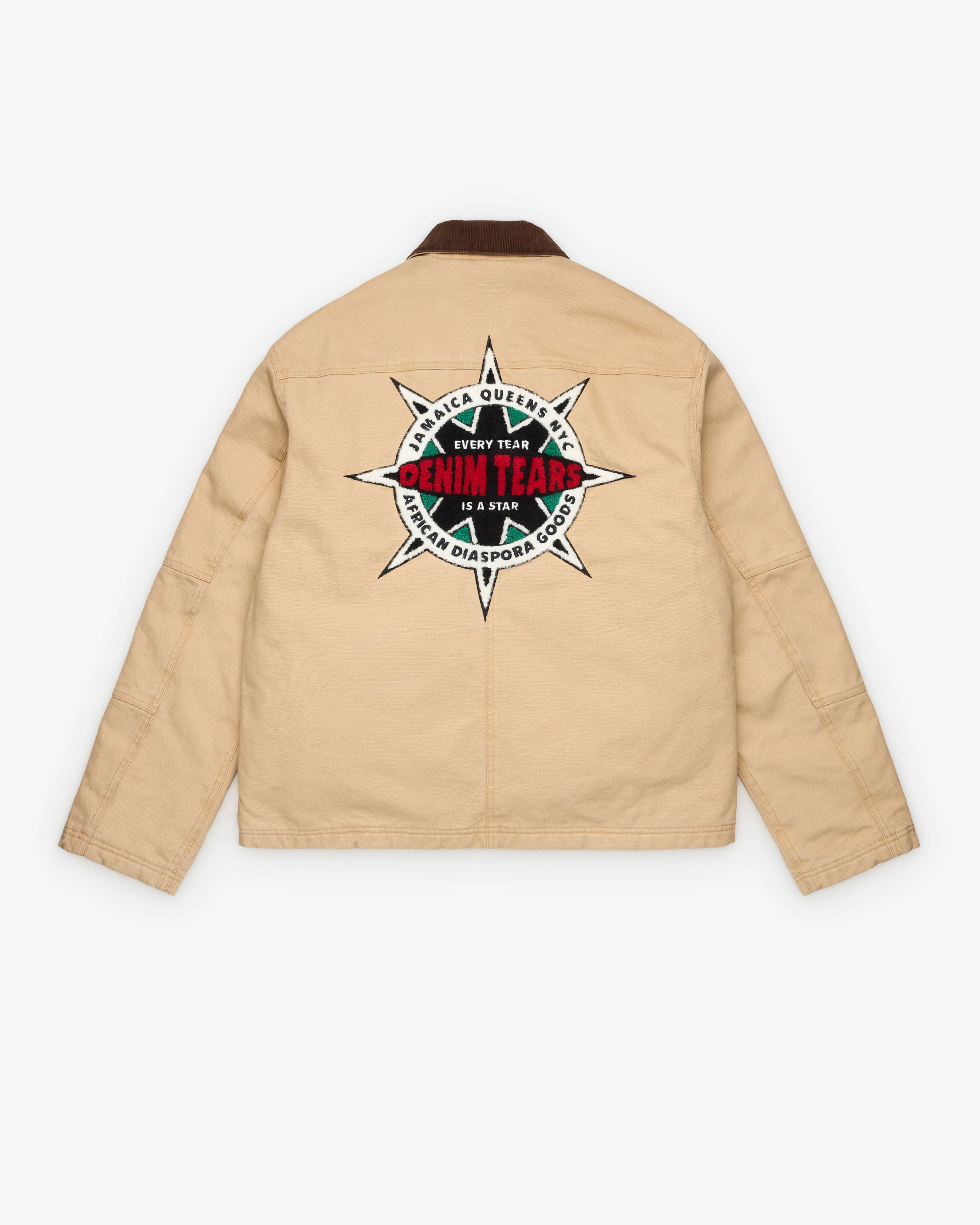 Denim Tears - Men's Liberty Star Workwear Jacket - (Khaki) - Image 2