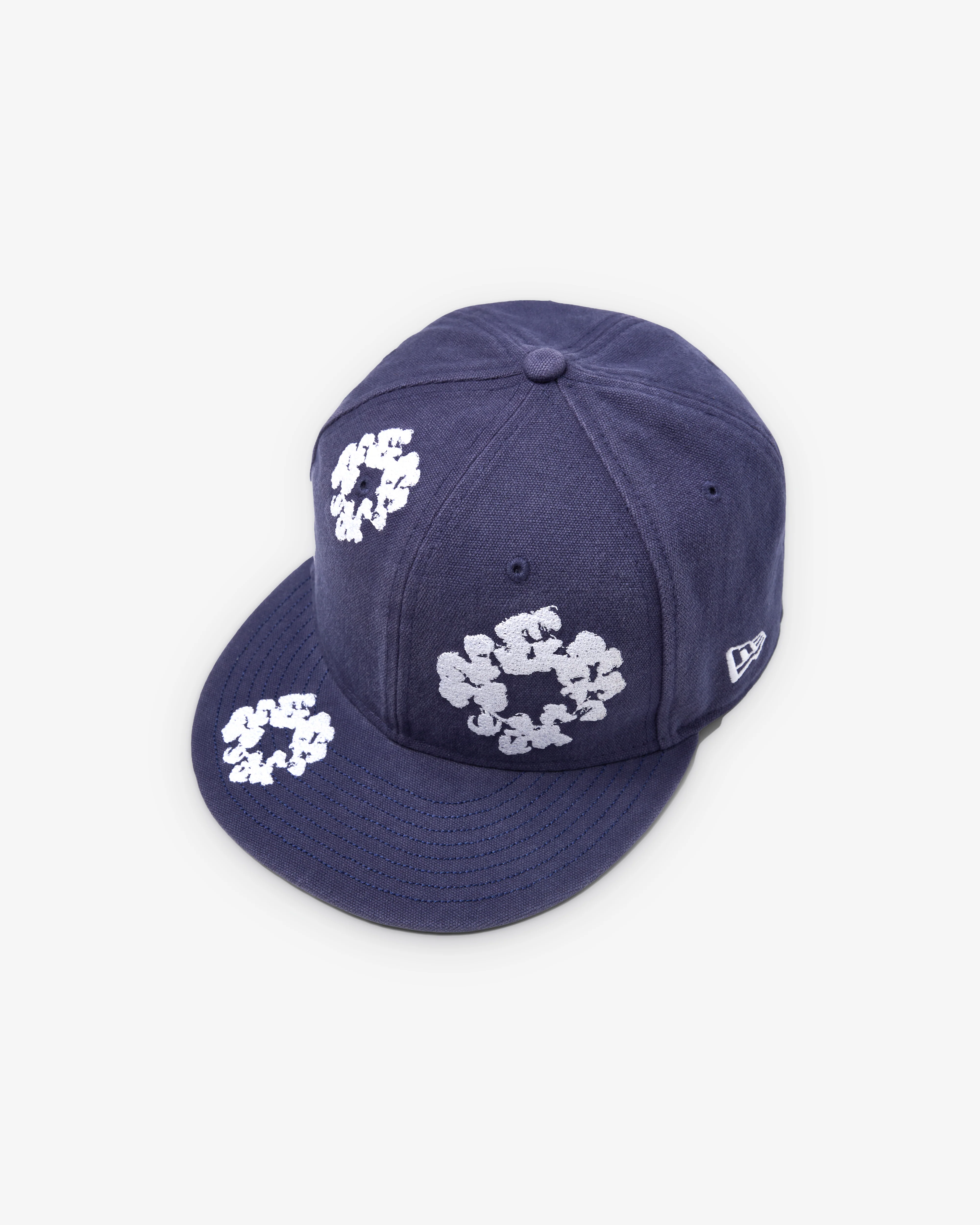 Denim Tears - Men's New Era Cotton Wreath 59/50 - (Navy) - Image 2