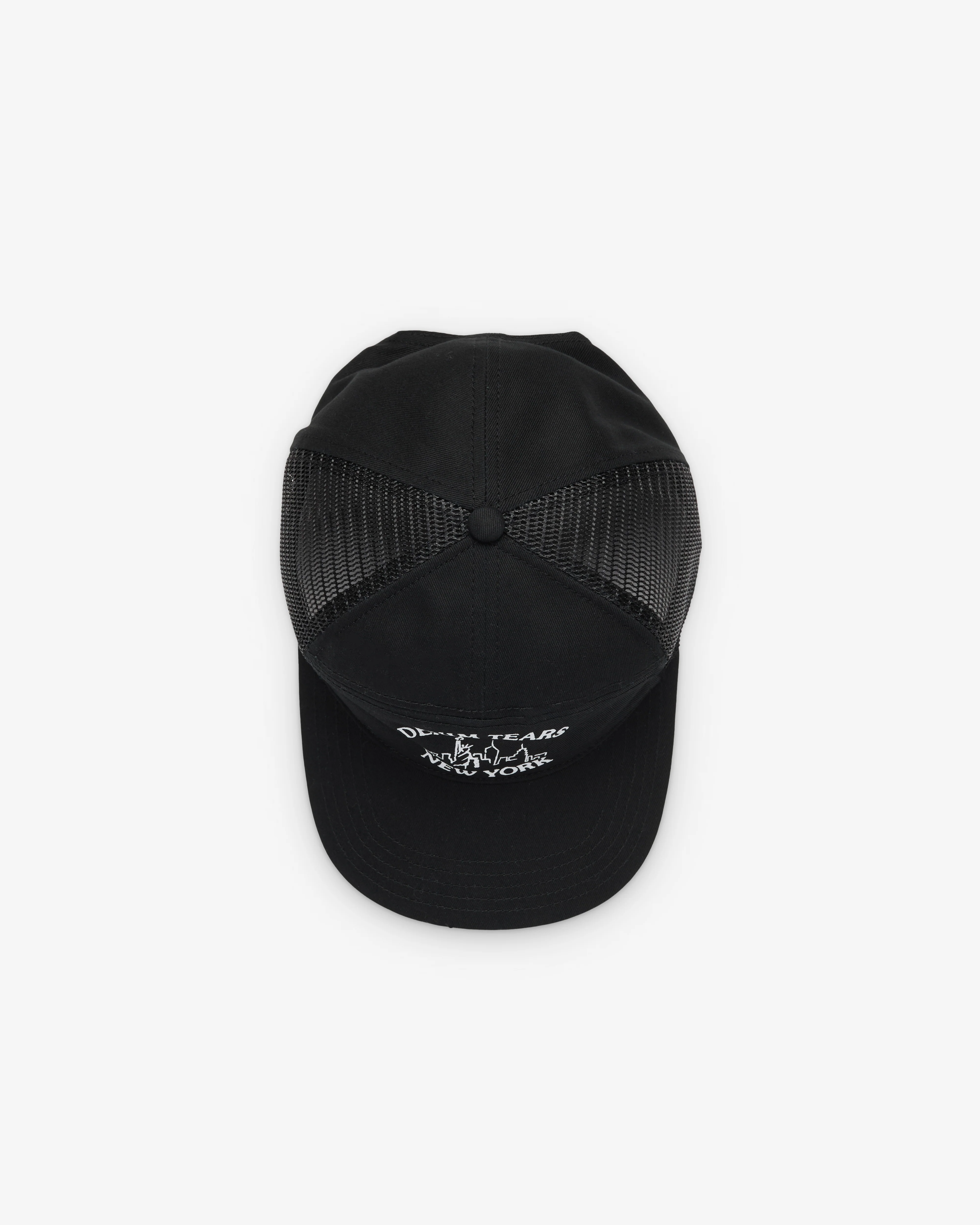 Denim Tears - Men's Logo Cap - (Black) - Image 2